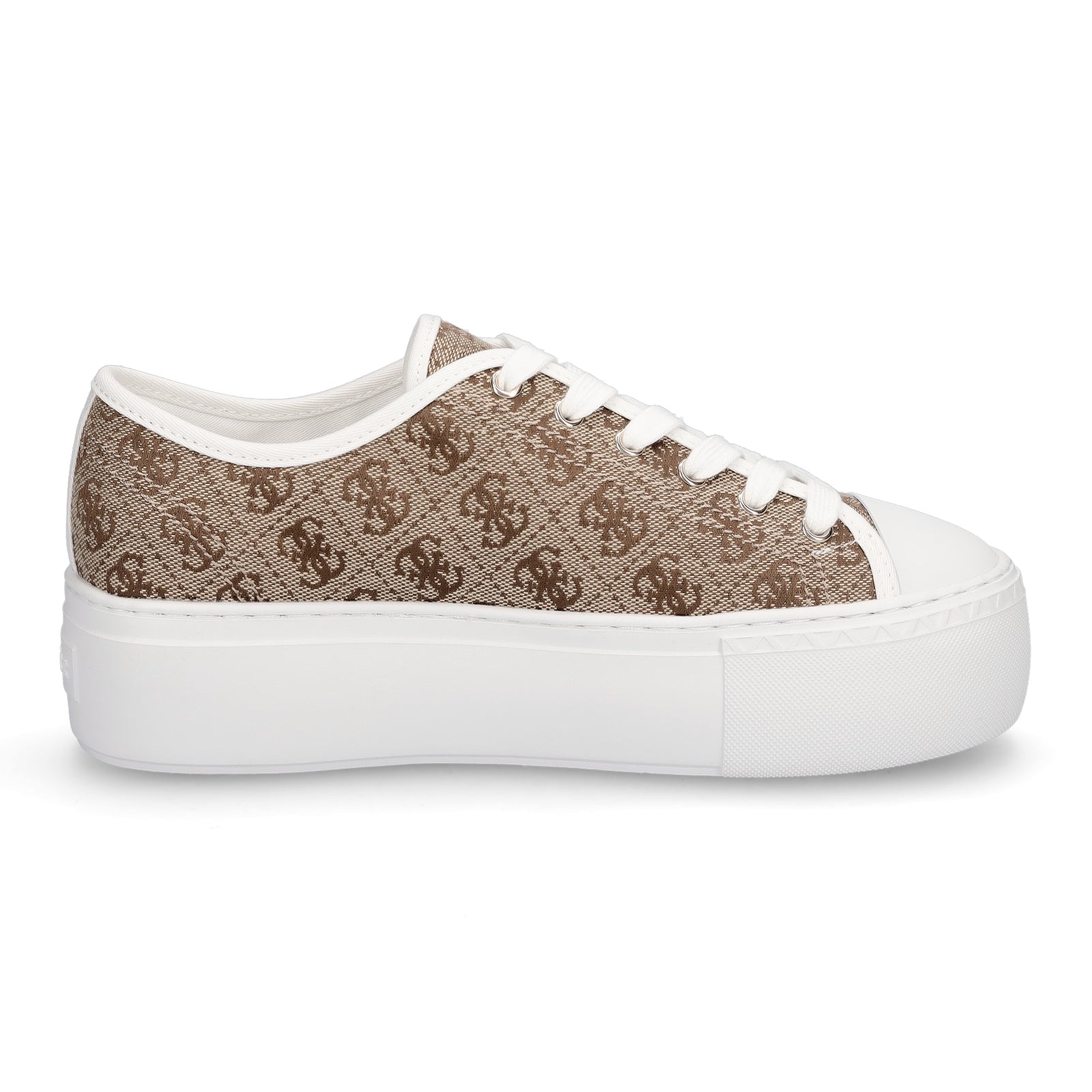 Guess Damen Sneaker Joezi4 beige braun