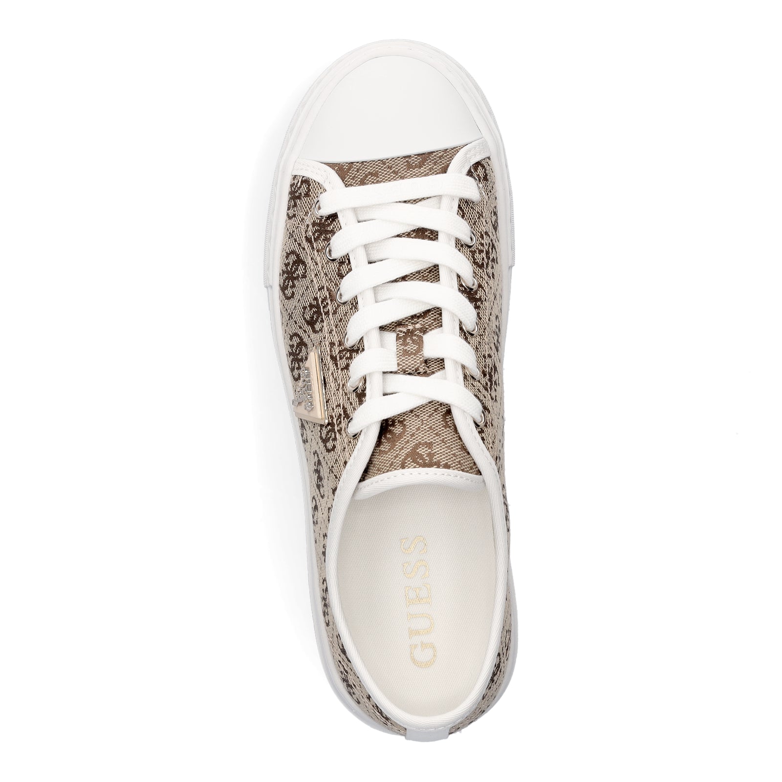 Guess Damen Sneaker Joezi4 beige braun