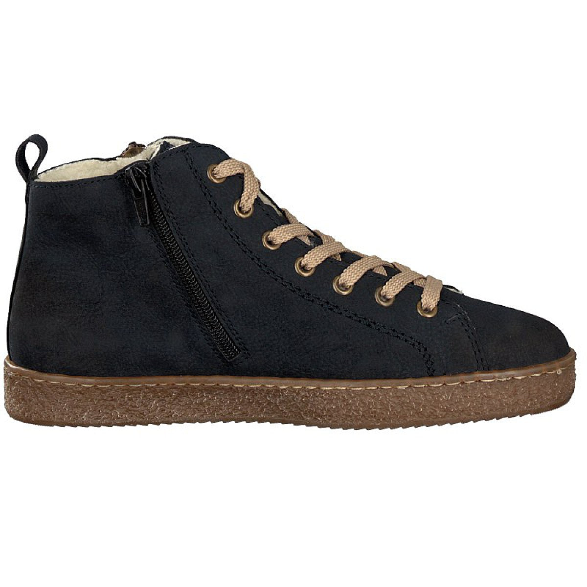 Rieker women's lace-up boot blue