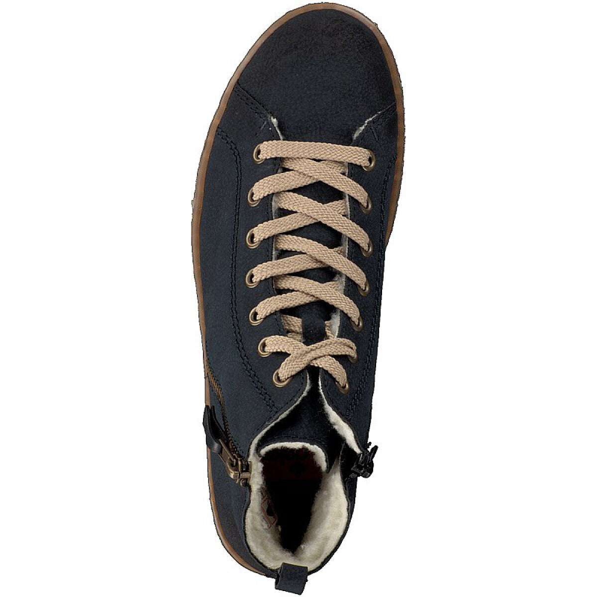Rieker women's lace-up boot blue