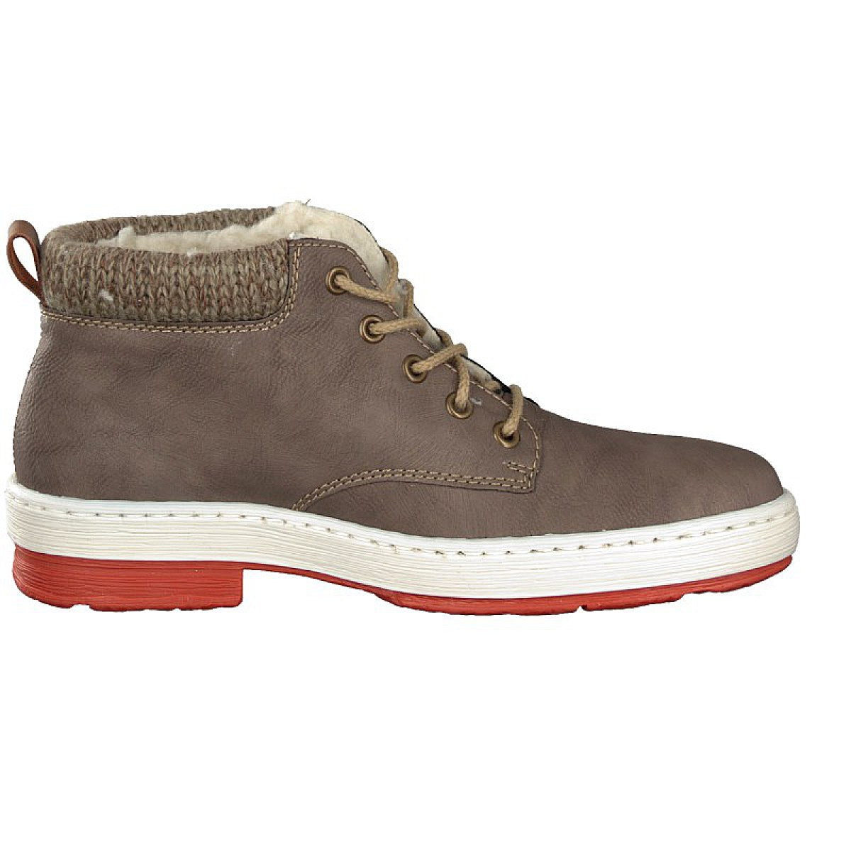 Rieker Damen Schnürboot beige