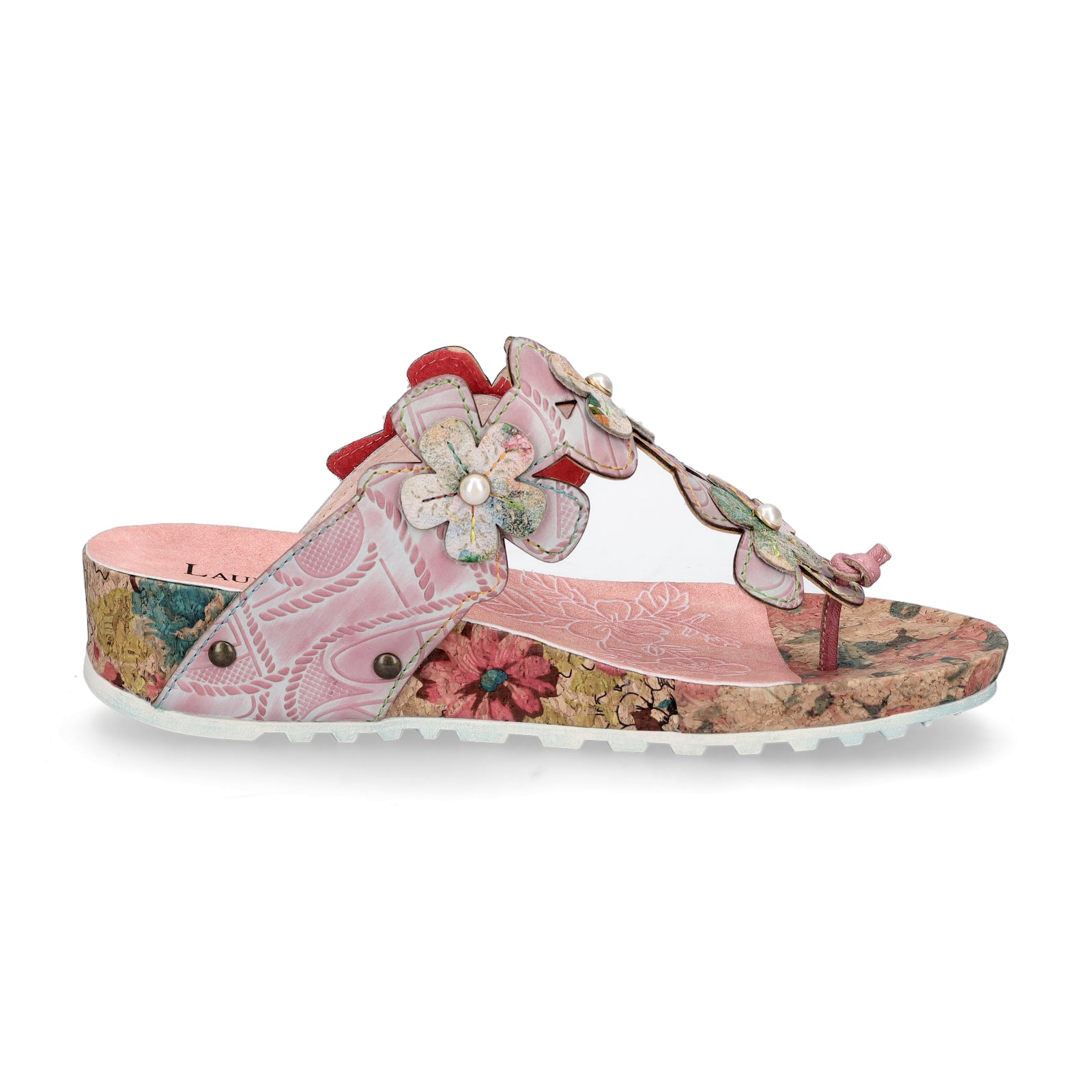 Laura Vita Damen Pantolette rosa