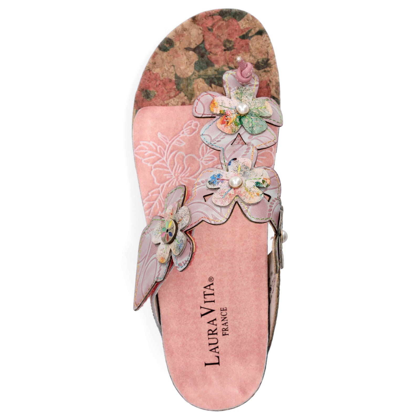 Laura Vita Damen Pantolette rosa