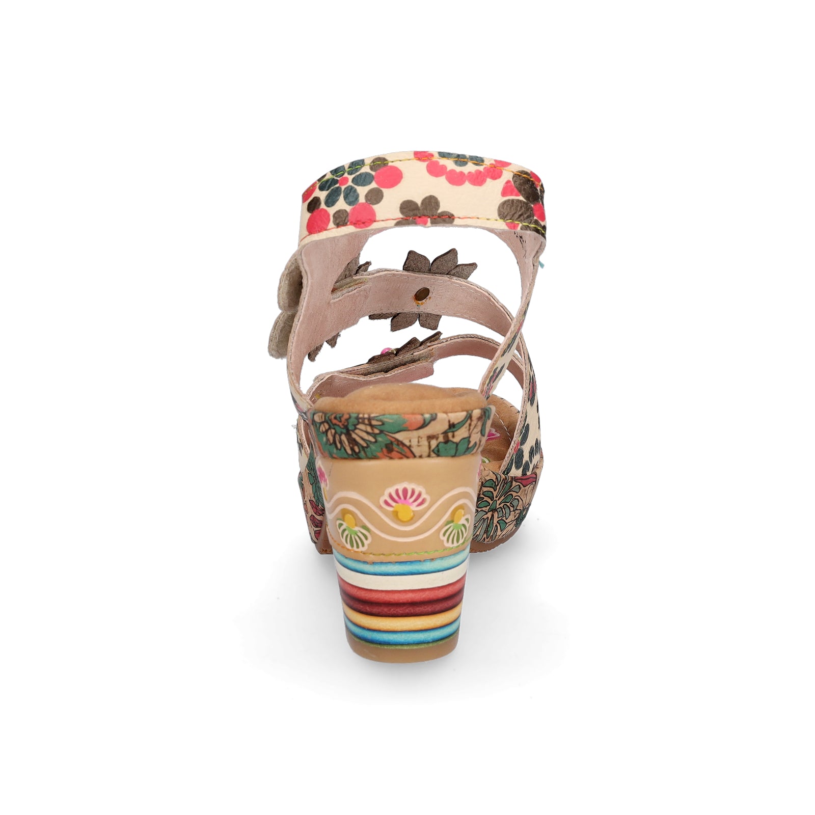 Laura Vita Damen Sandalette beige multi