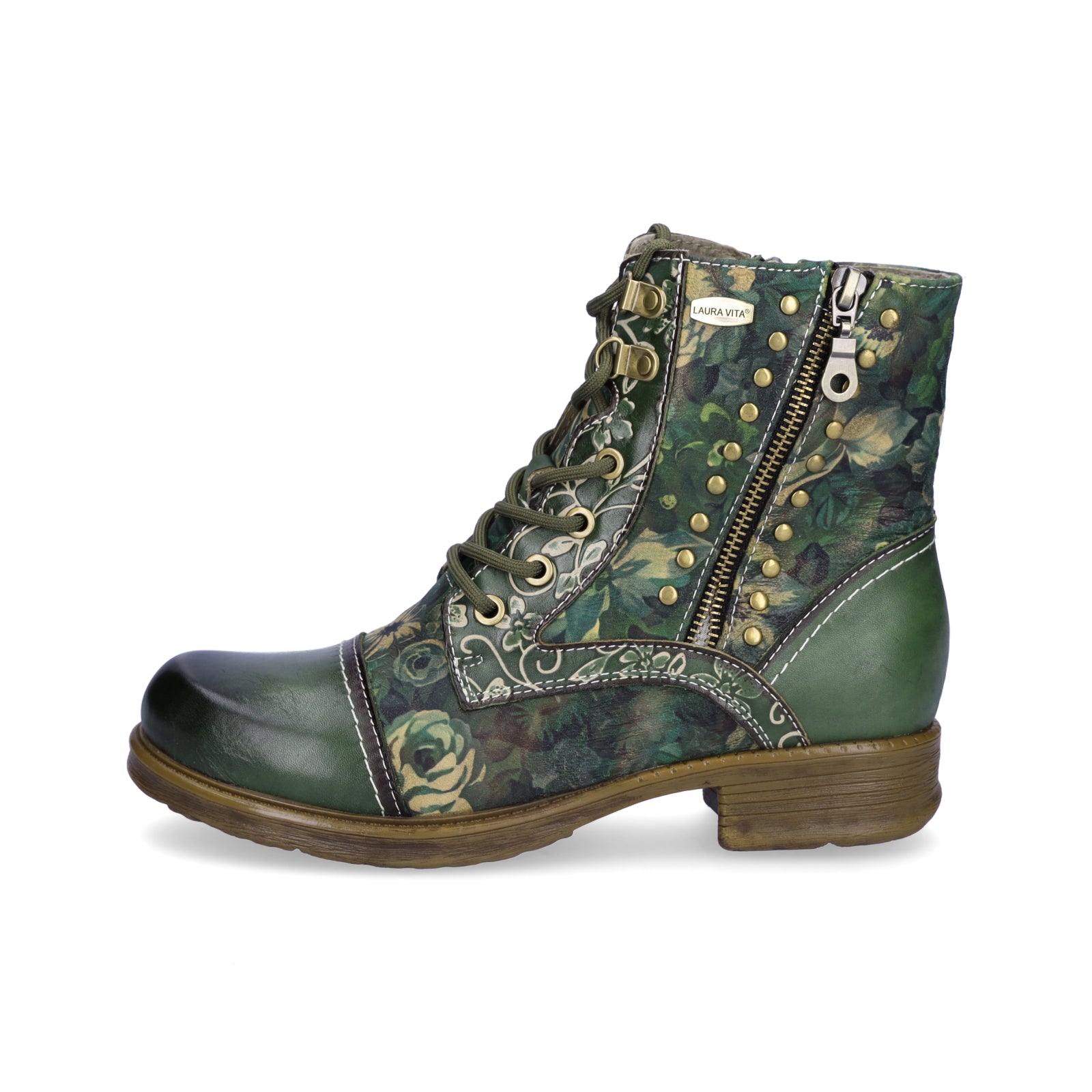 Laura Vita Women's Lace-up Boot Green