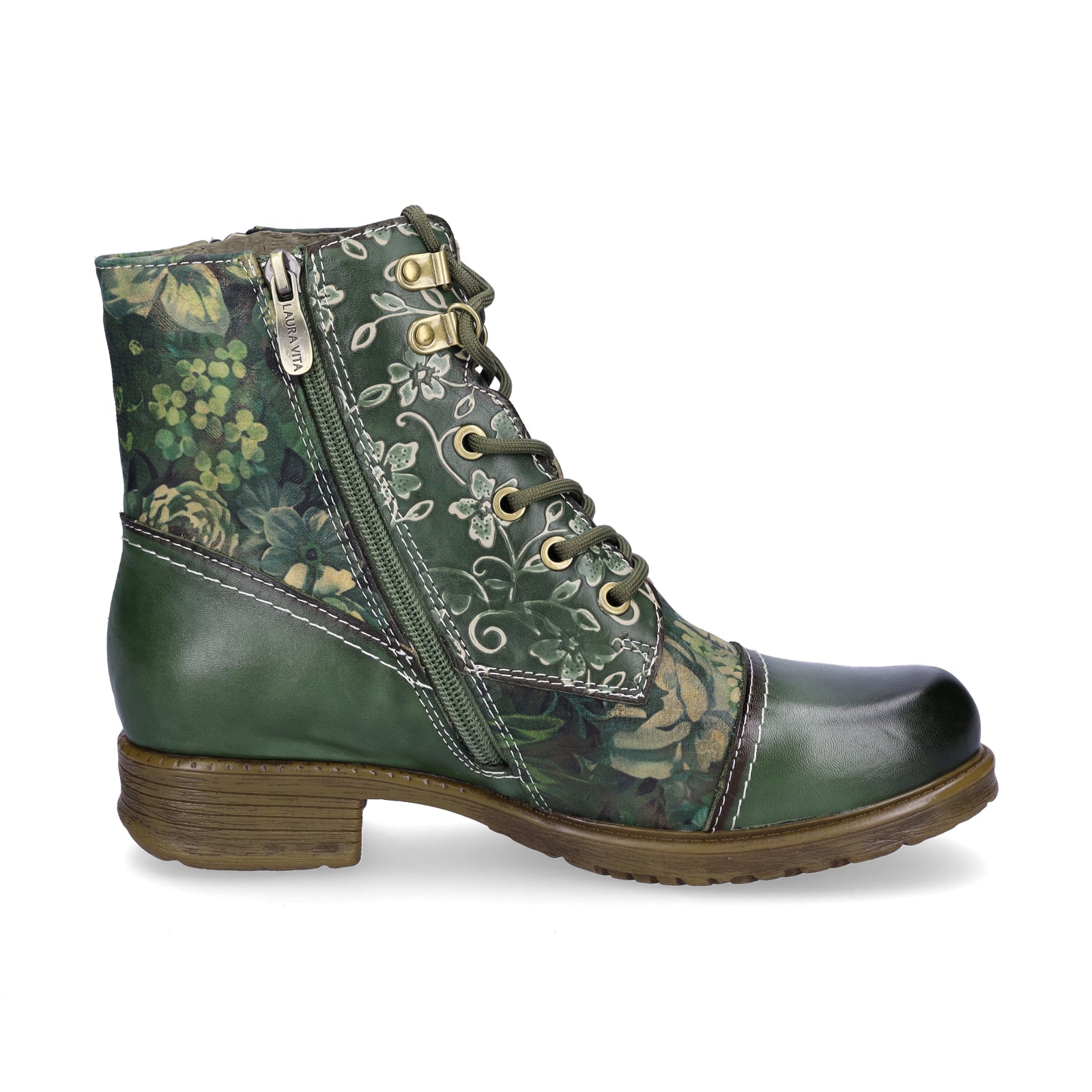 Laura Vita Women's Lace-up Boot Green