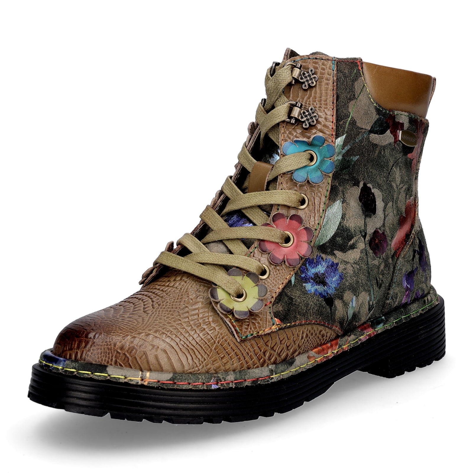 Laura Vita Damen Schnürboot Incaso 39 khaki