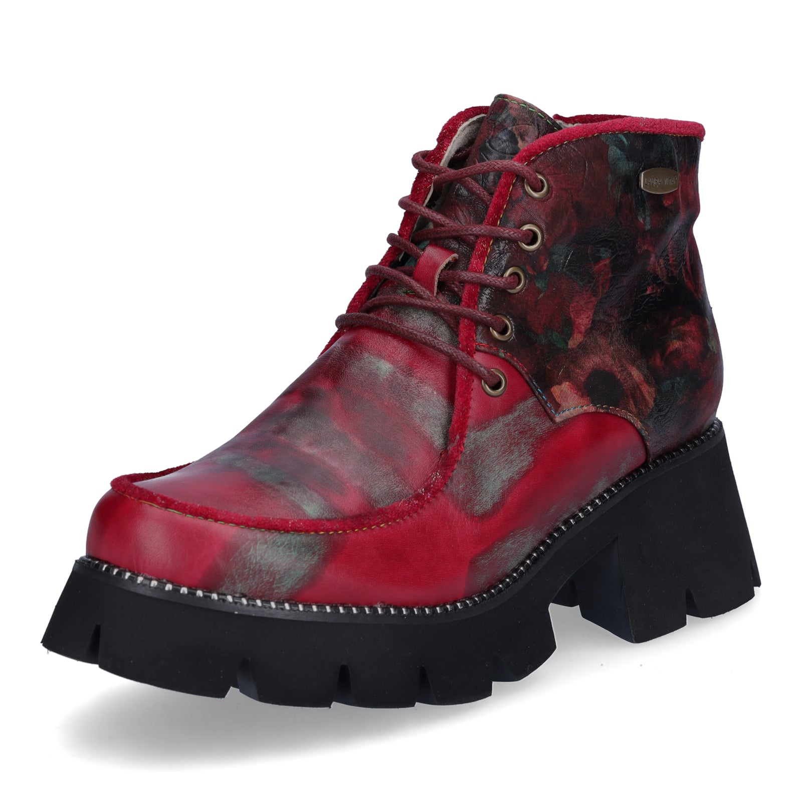 Laura Vita Damen Schnürboot Omio 65 rot