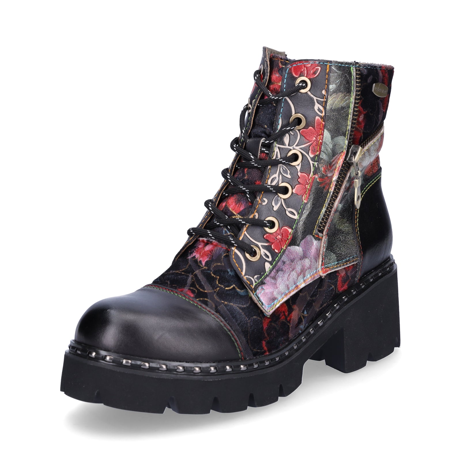 Laura Vita Damen Schnürboot schwarz