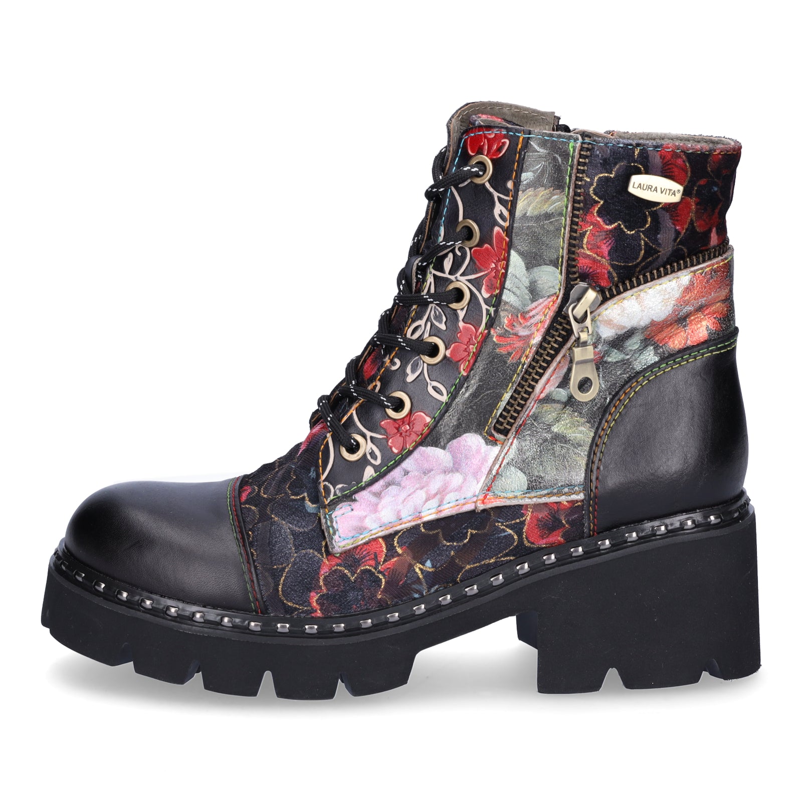 Laura Vita Damen Schnürboot schwarz