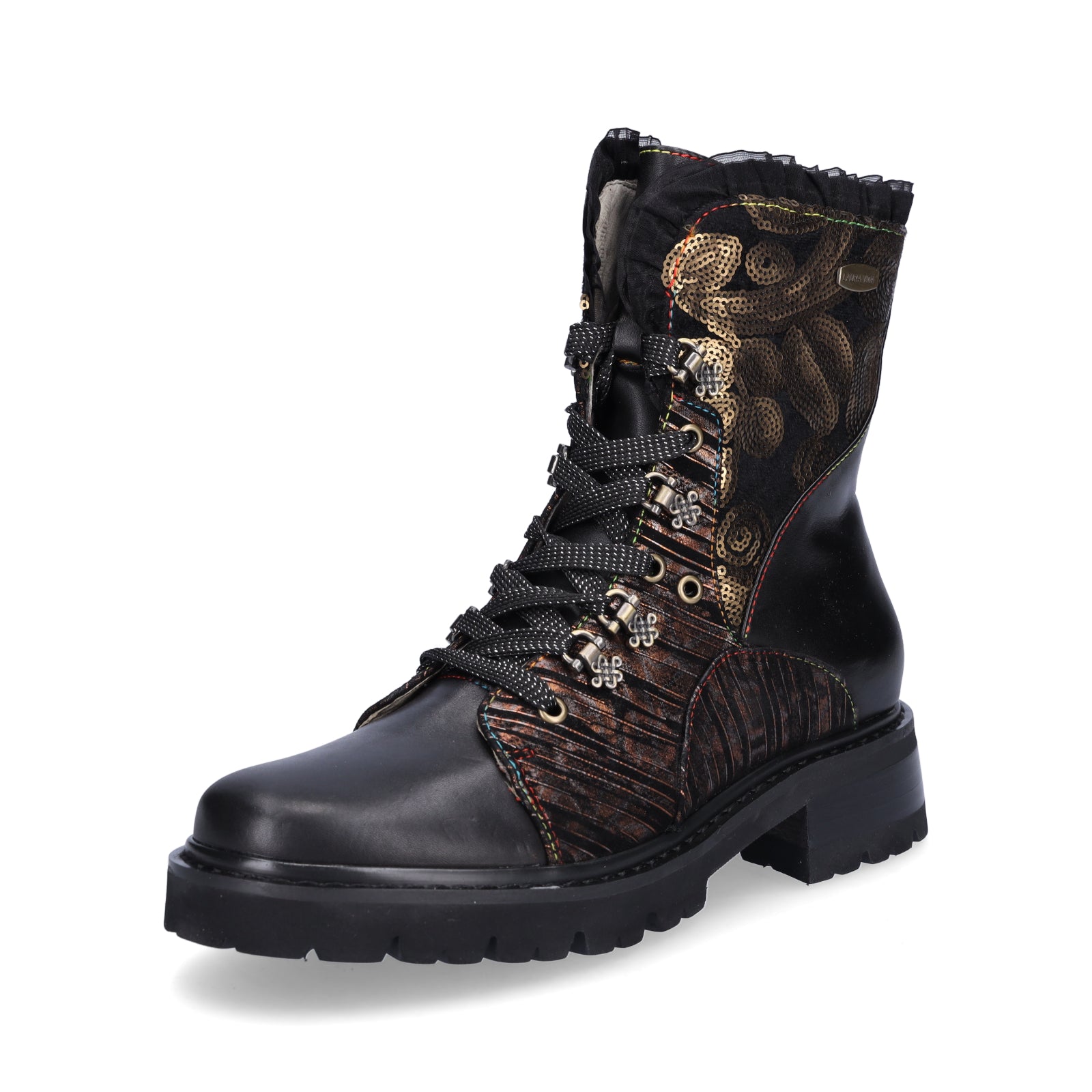 Laura Vita Damen Schnürboot Kouleo 16 schwarz