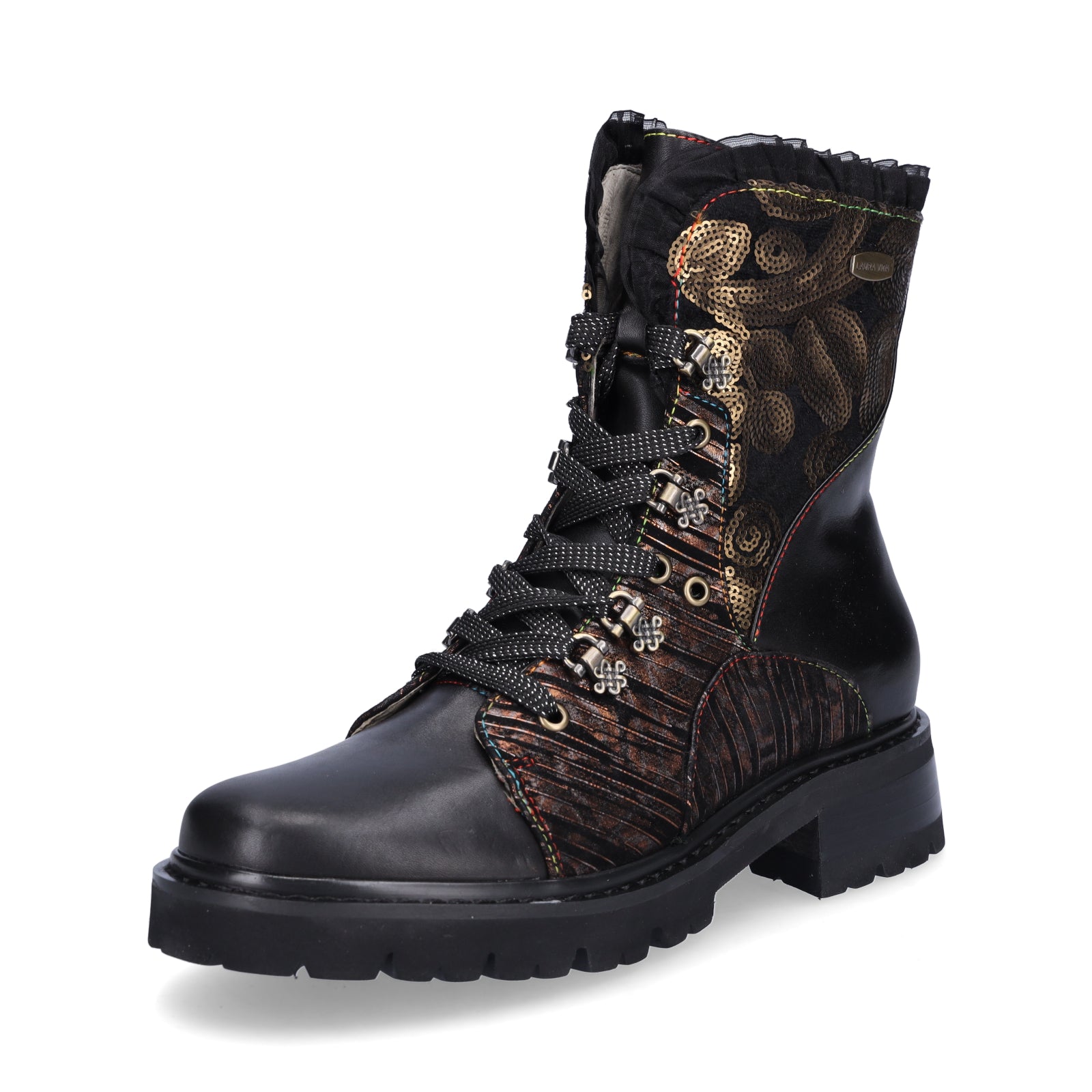 Laura Vita Damen Schnürboot Kouleo 16 schwarz