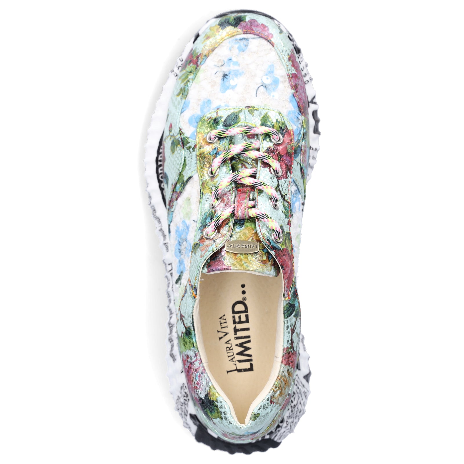 Laura Vita Damen Sneaker smaragdgrün multi