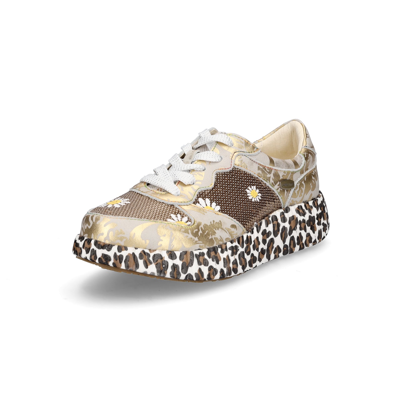 Laura Vita Damen Sneaker gold metallic