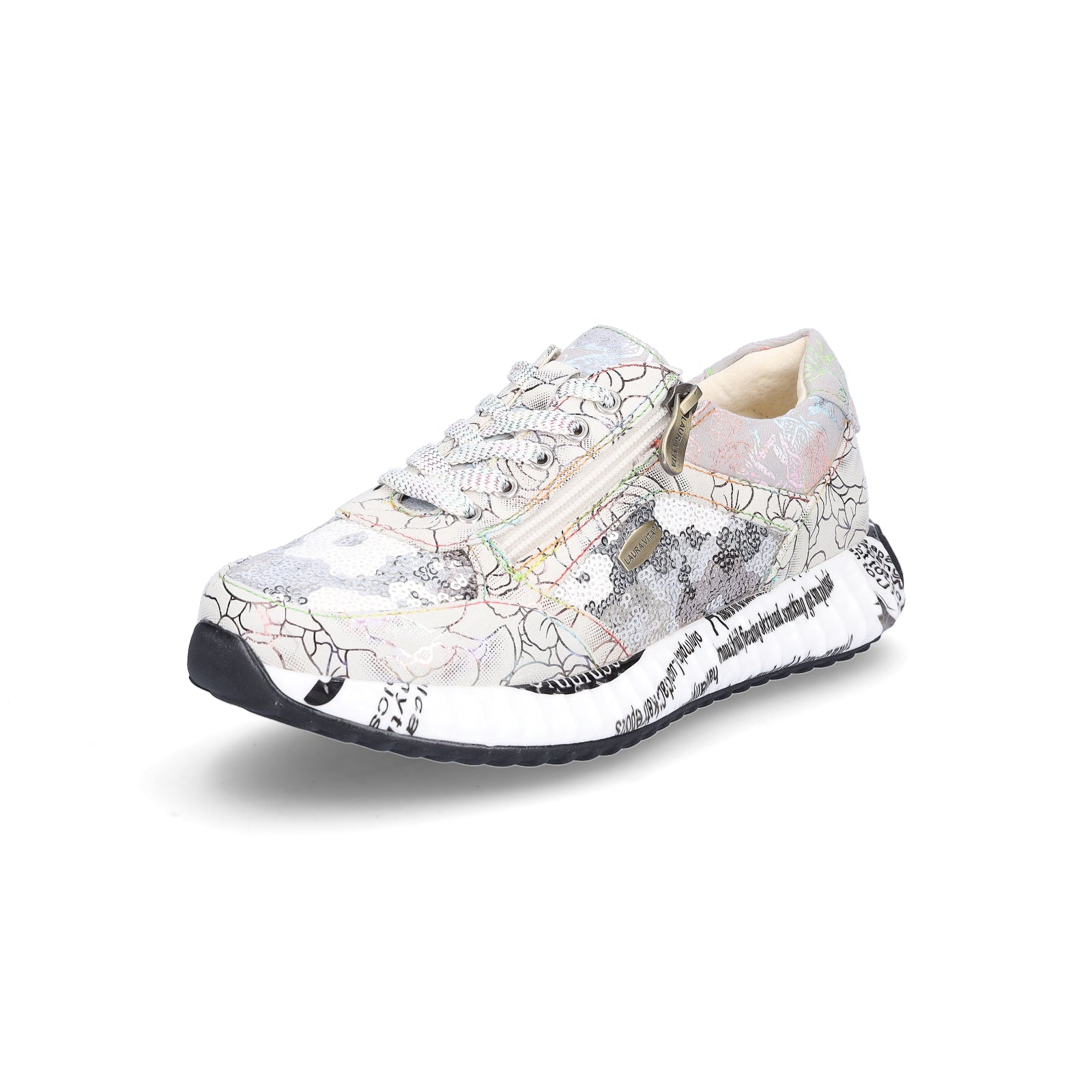 Laura Vita women's sneakers mother of pearl