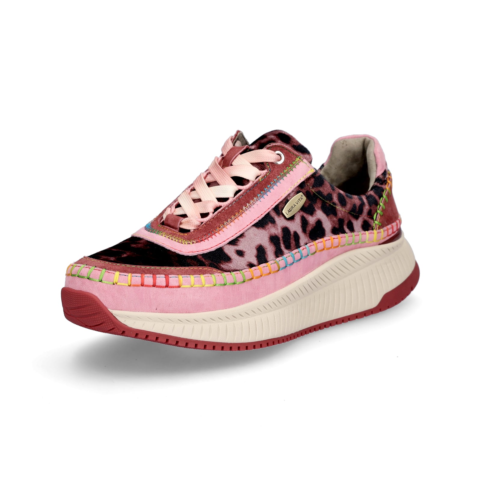 Laura Vita Damen Sneaker rosa Leo