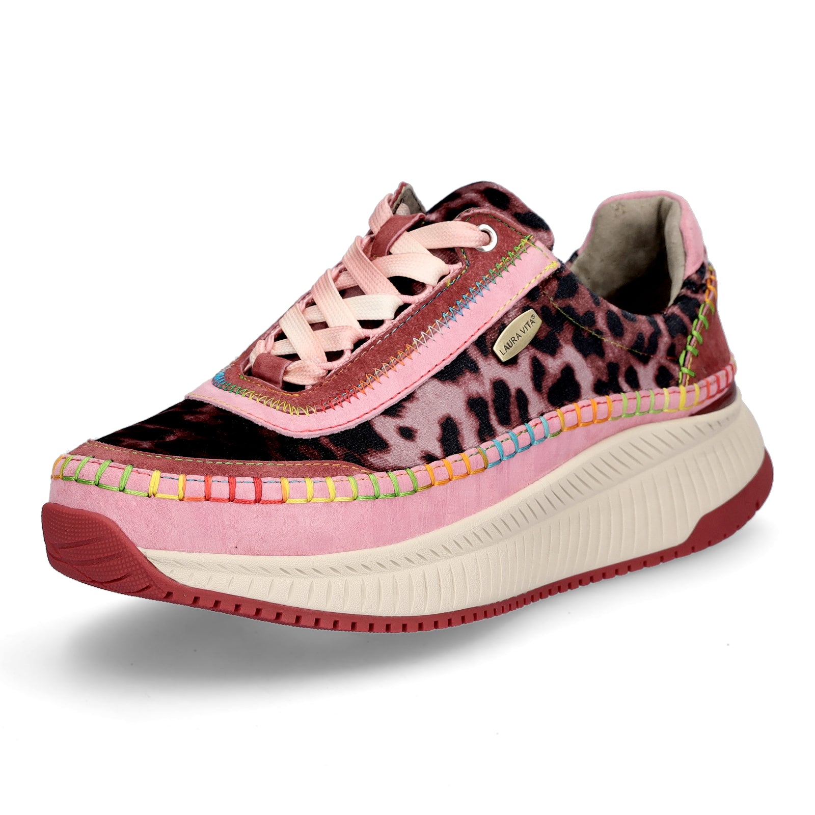 Laura Vita Damen Sneaker rosa Leo