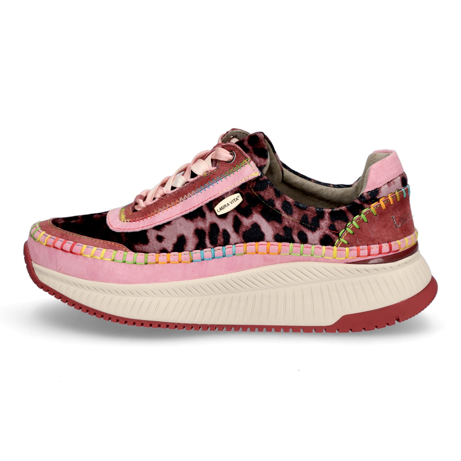 Laura Vita Damen Sneaker rosa Leo