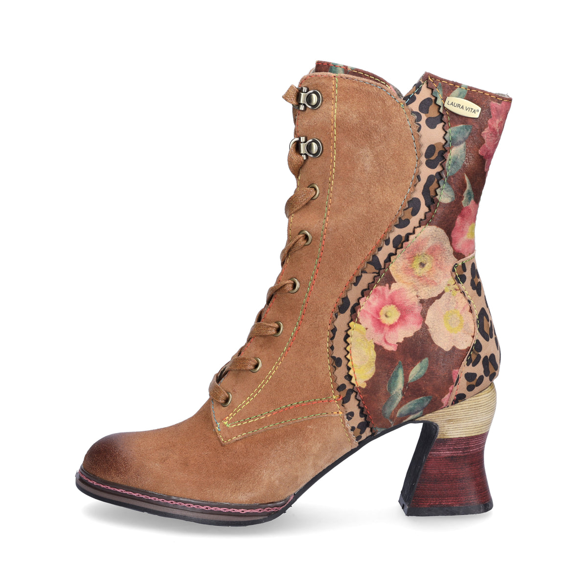 Laura Vita Damen Schnürstiefelette braun