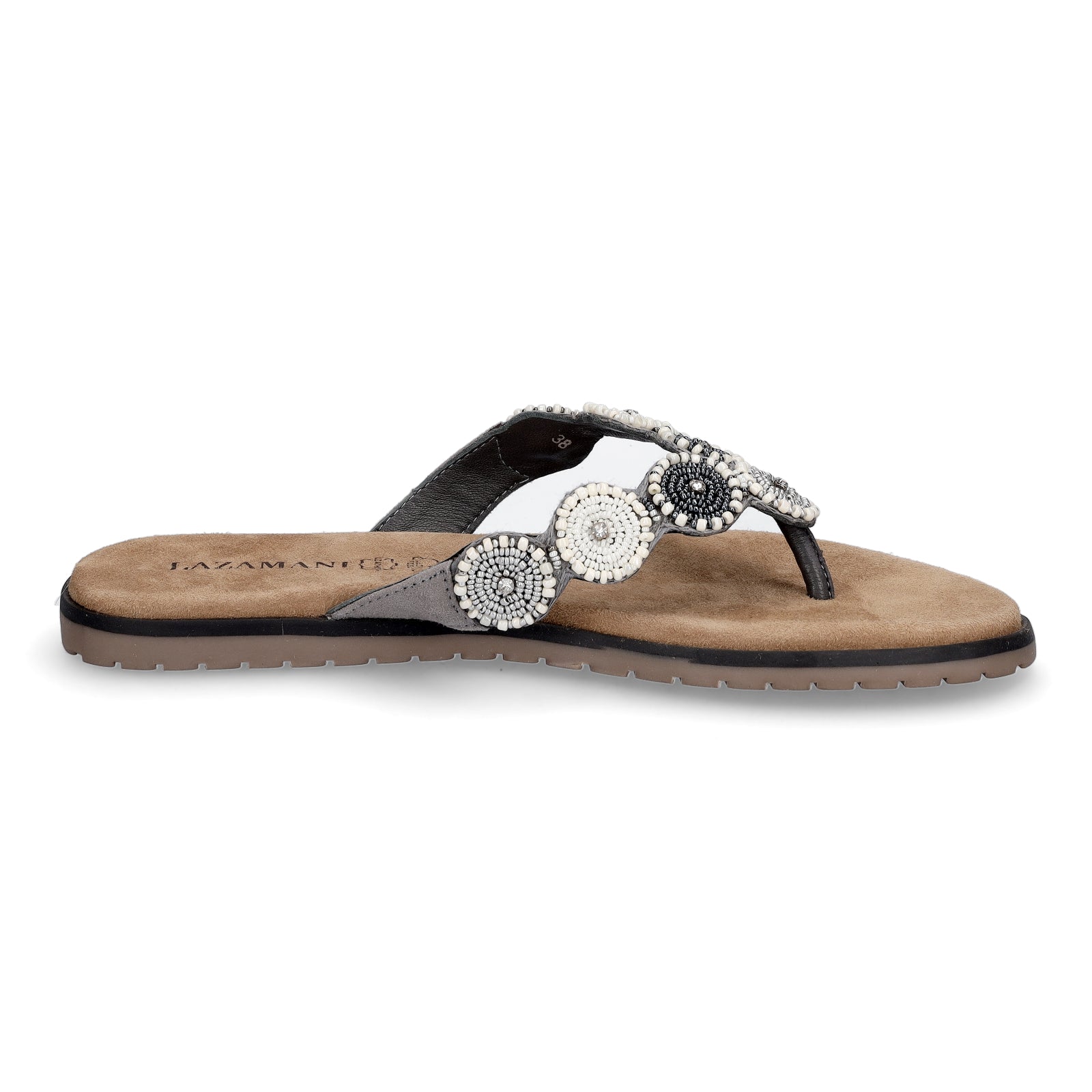 Lazamani Damen Pantolette Mey grau