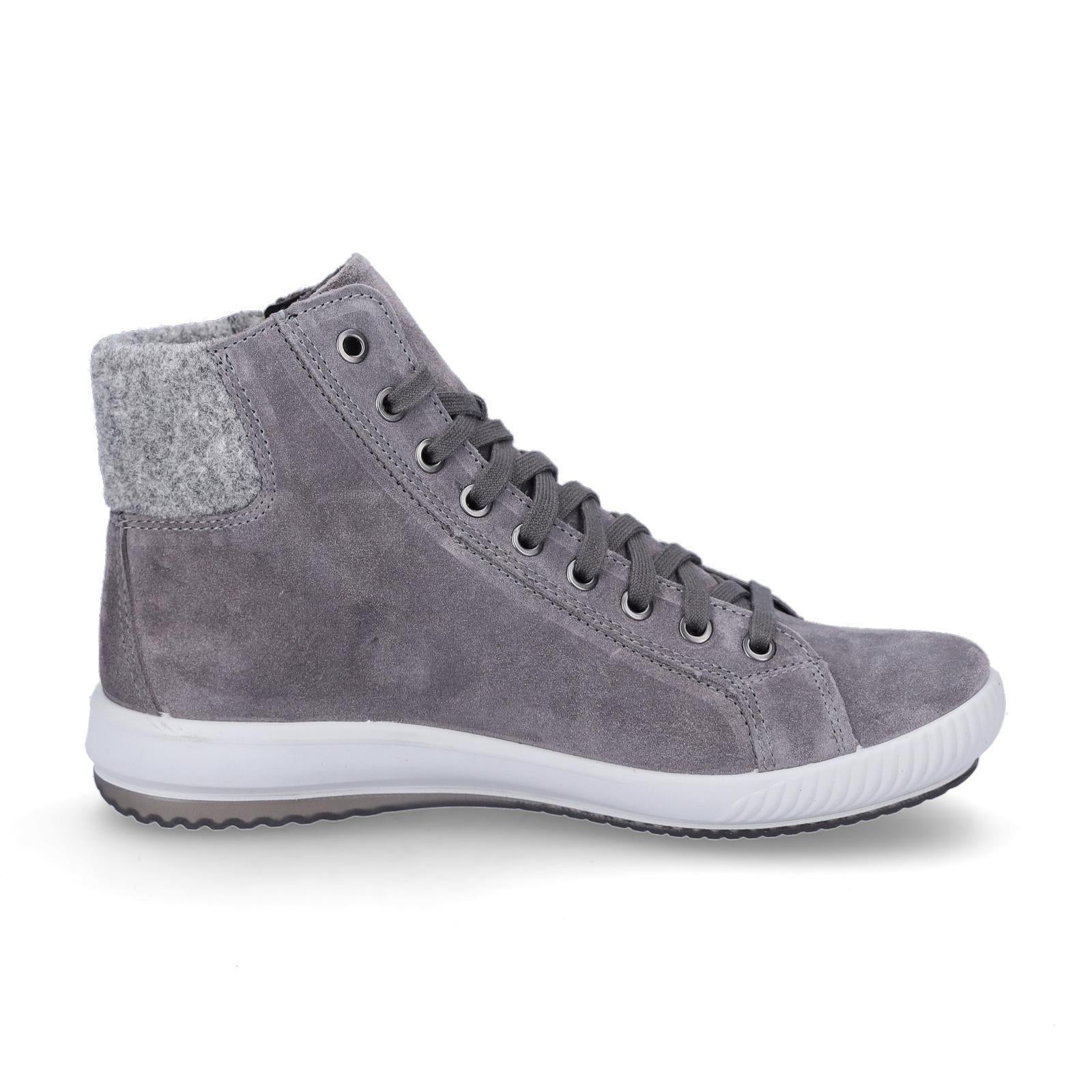 Legero women's leather high-top sneaker Tanaro 5.0 gray