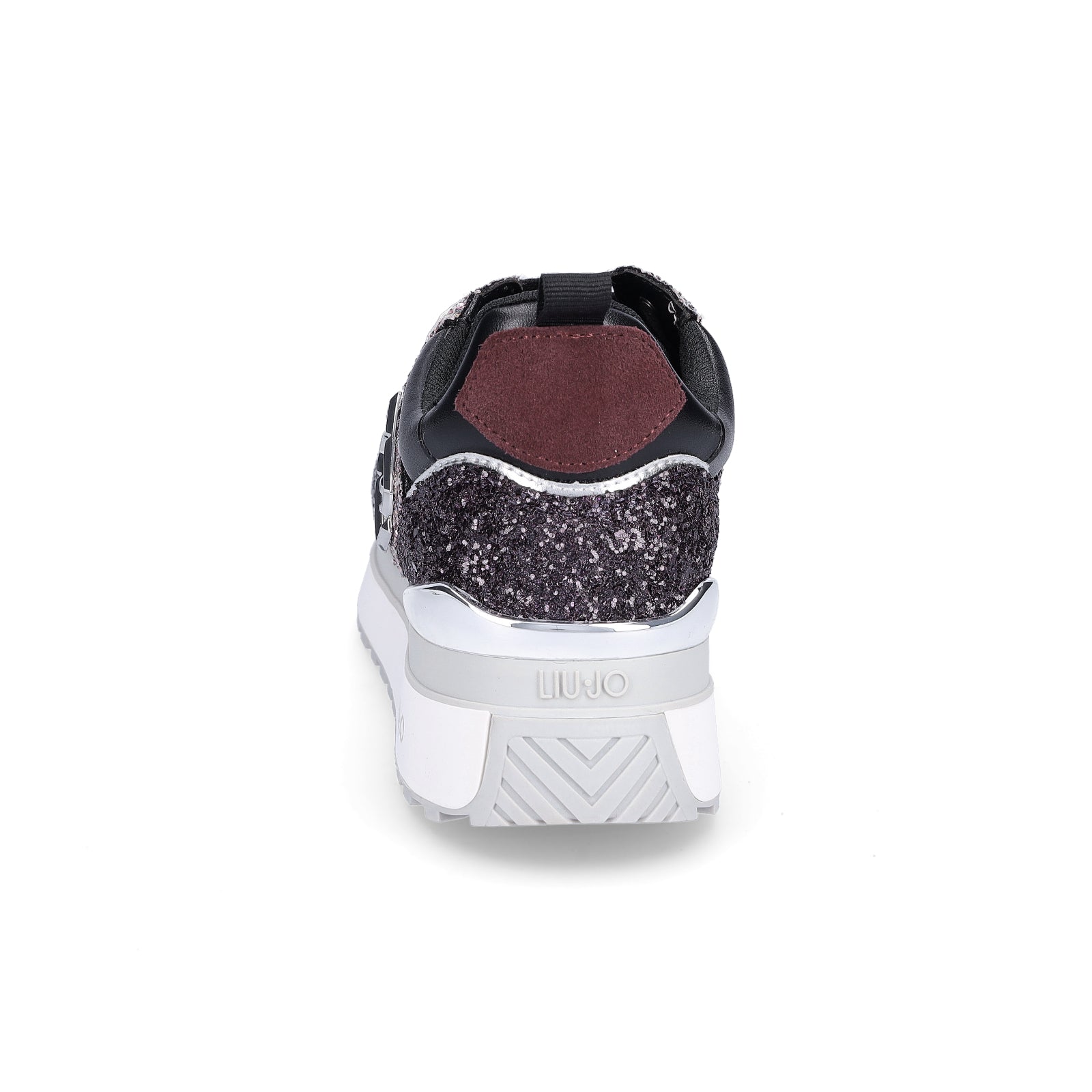 Liu Jo Damen Sneaker Maxi Wonder 01 silber schwarz