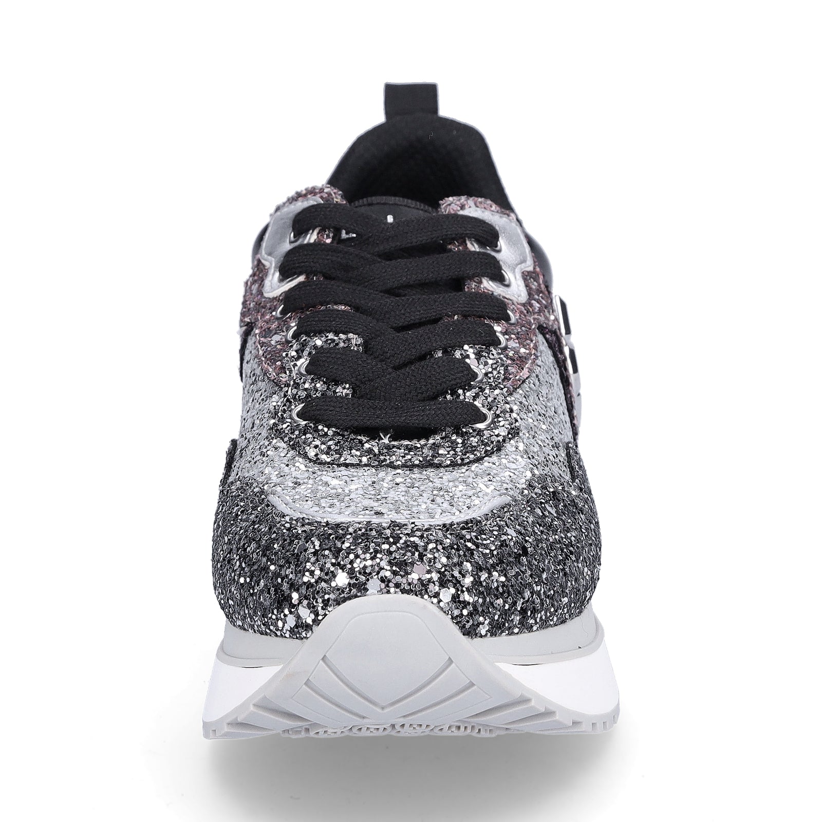 Liu Jo Damen Sneaker Maxi Wonder 01 silber schwarz