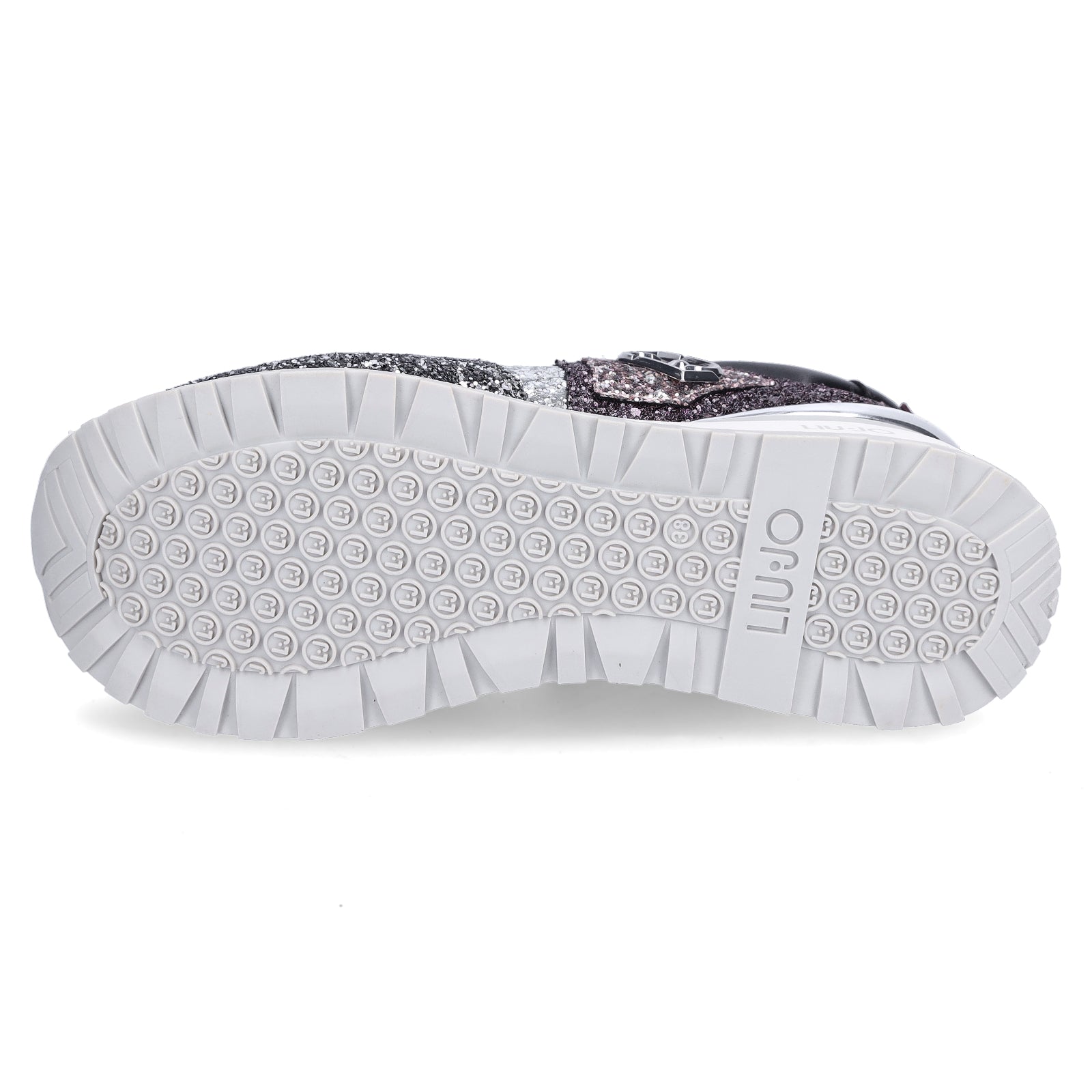 Liu Jo Damen Sneaker Maxi Wonder 01 silber schwarz