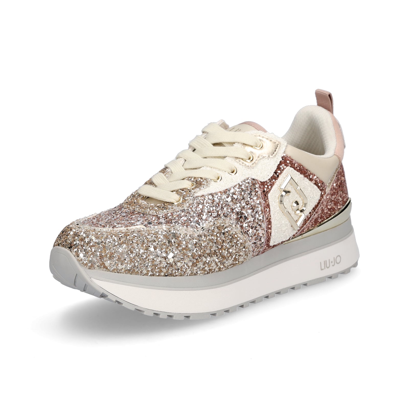 Liu Jo Damen Sneaker Maxi Wonder 01 gold kupfer