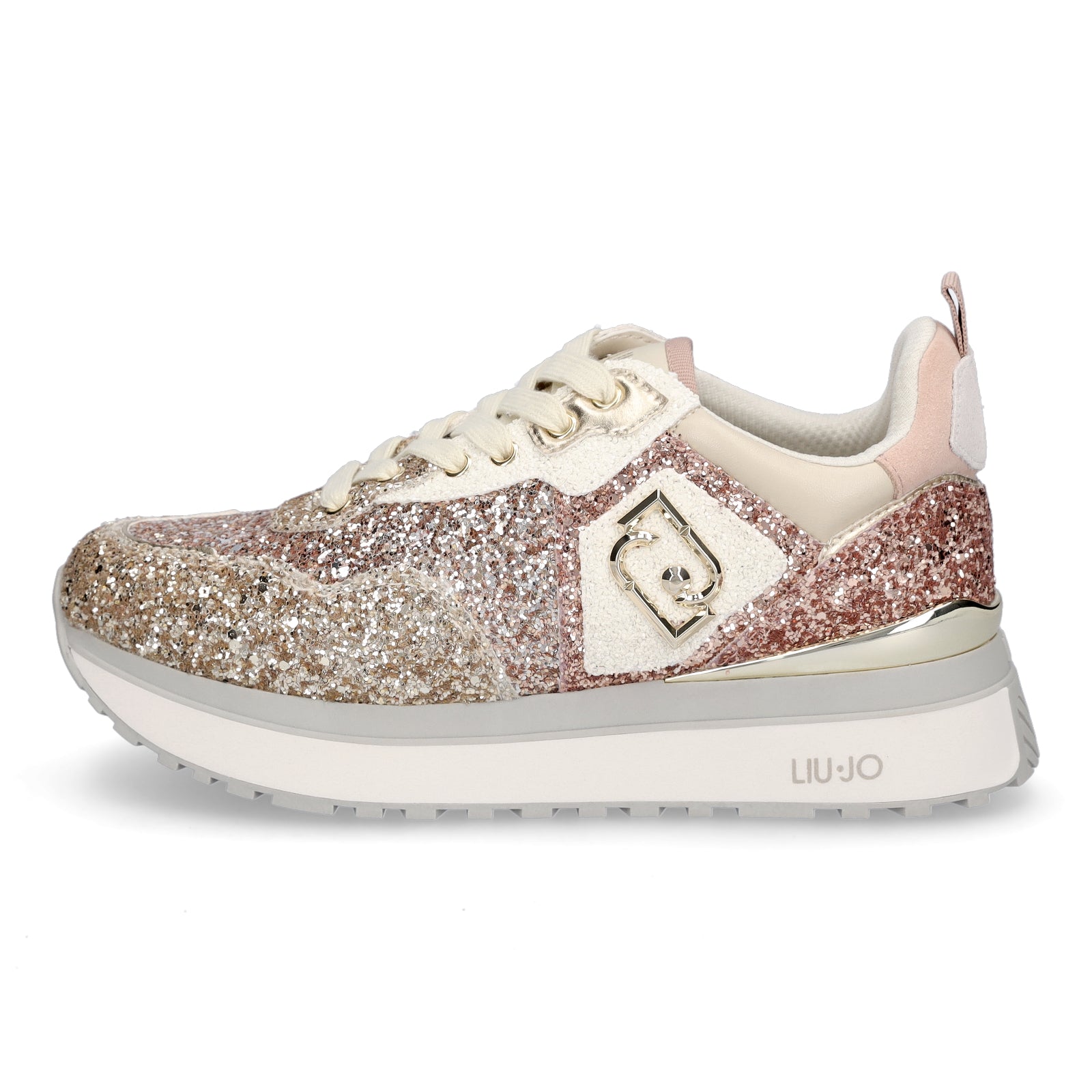 Liu Jo Damen Sneaker Maxi Wonder 01 gold kupfer