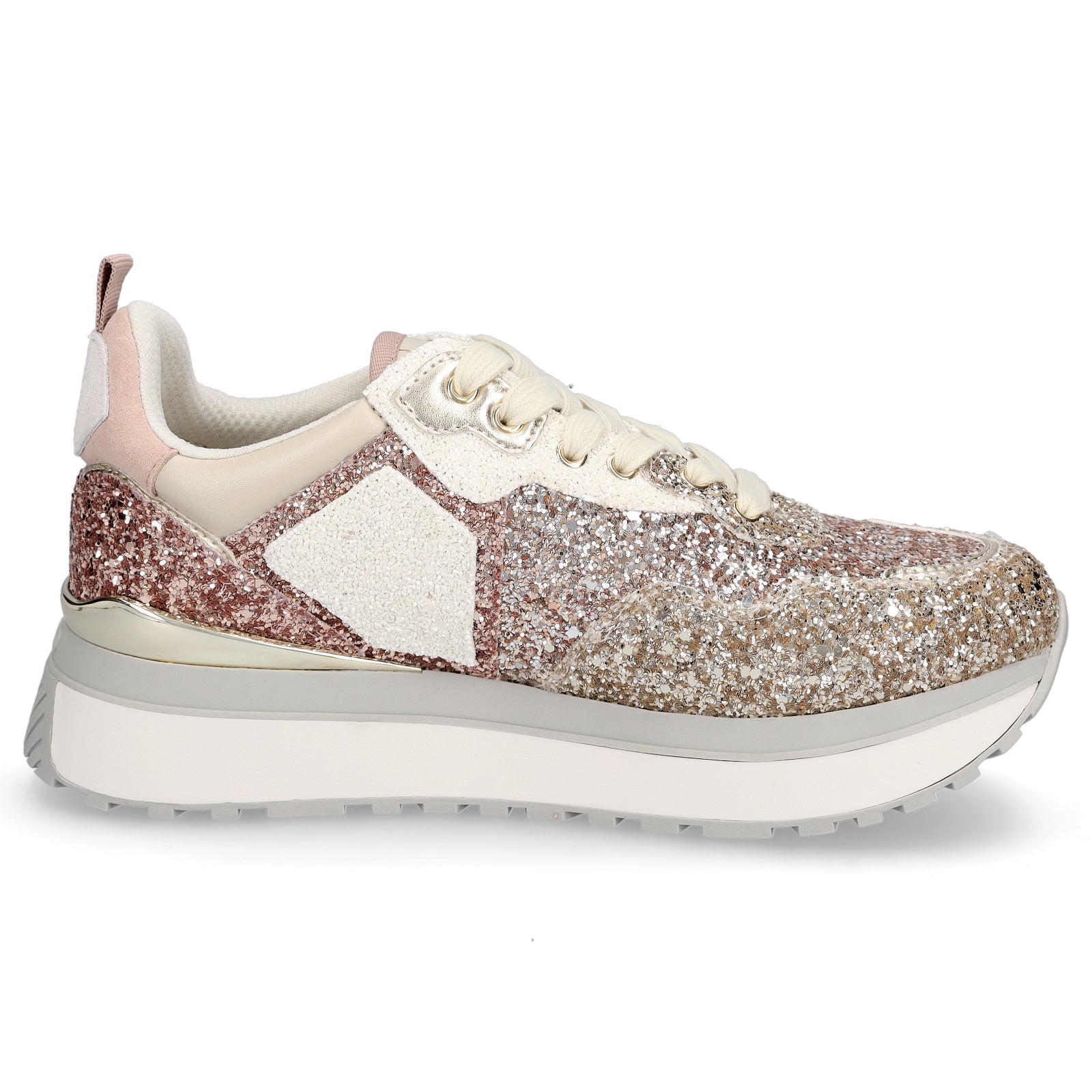 Liu Jo Damen Sneaker Maxi Wonder 01 gold kupfer