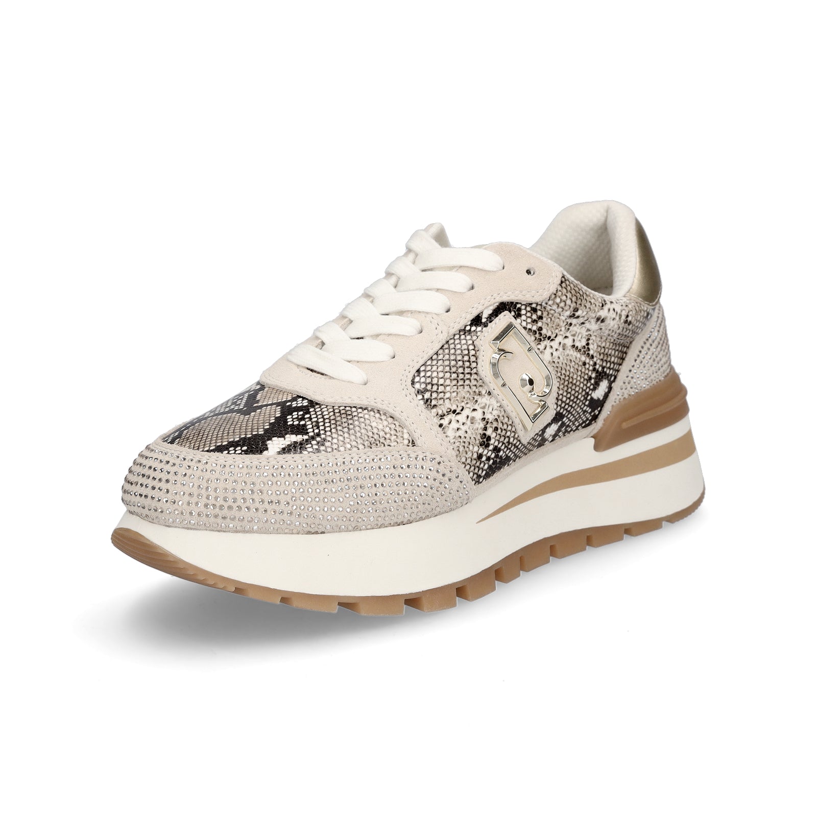 Liu Jo Damen Sneaker Amazing 25 beige metallic