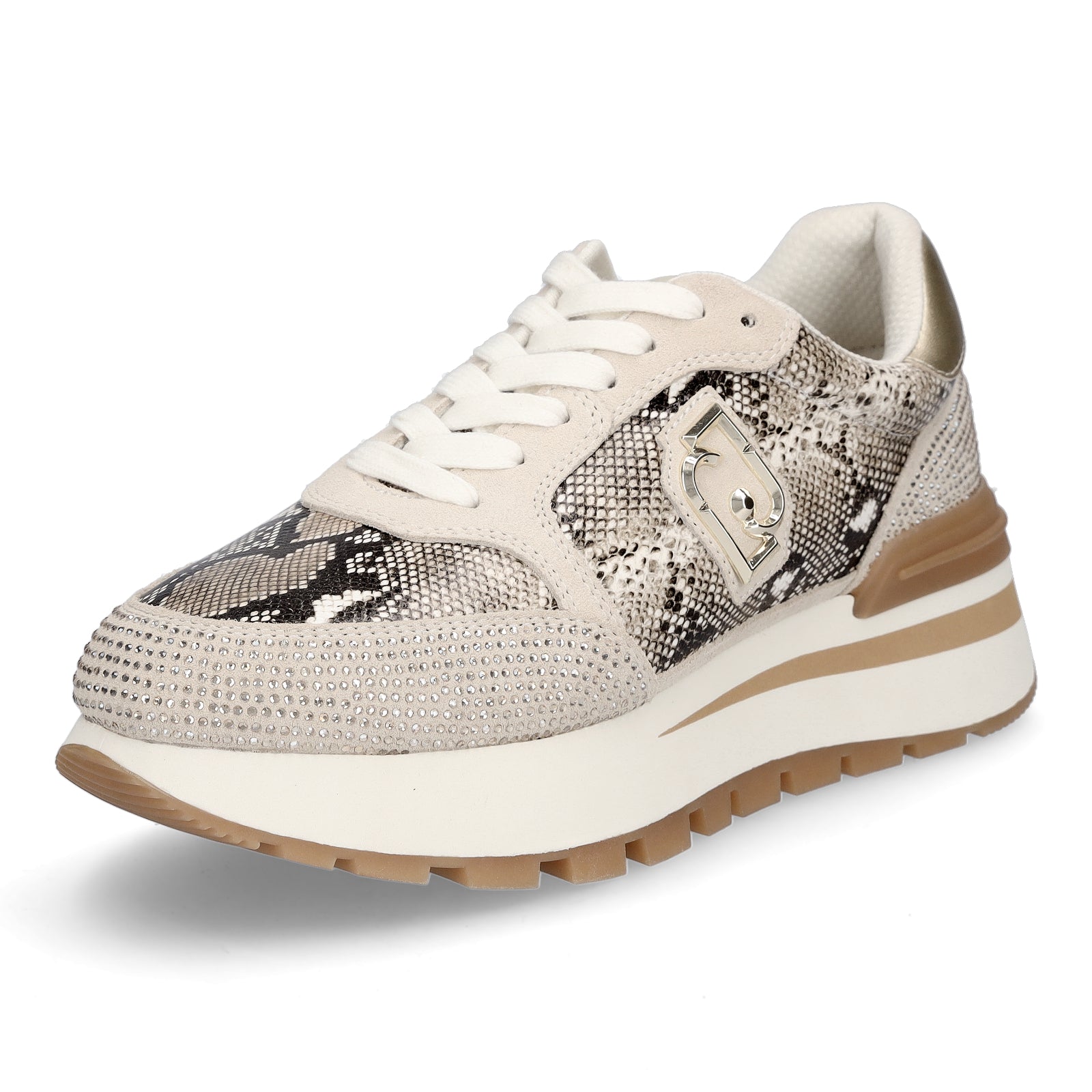 Liu Jo Damen Sneaker Amazing 25 beige metallic