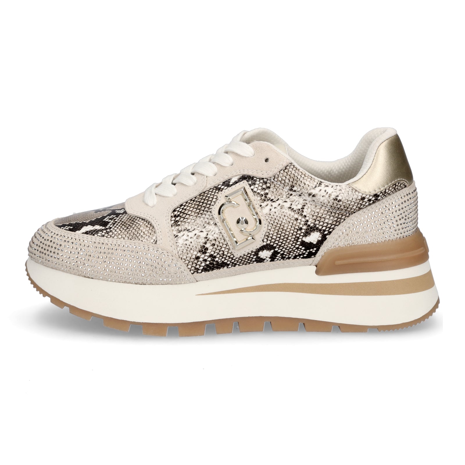 Liu Jo Damen Sneaker Amazing 25 beige metallic