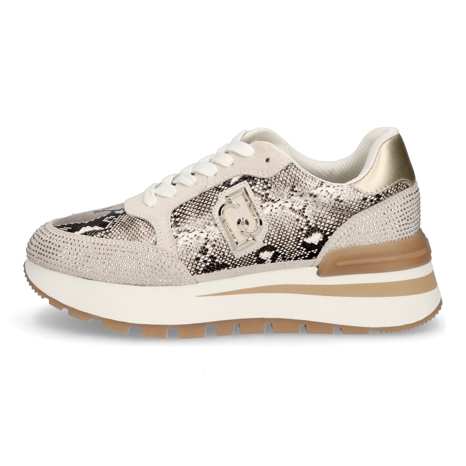 Liu Jo Damen Sneaker Amazing 25 beige metallic