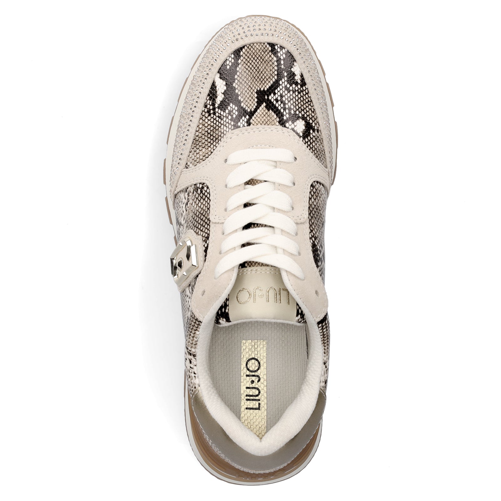Liu Jo Damen Sneaker Amazing 25 beige metallic