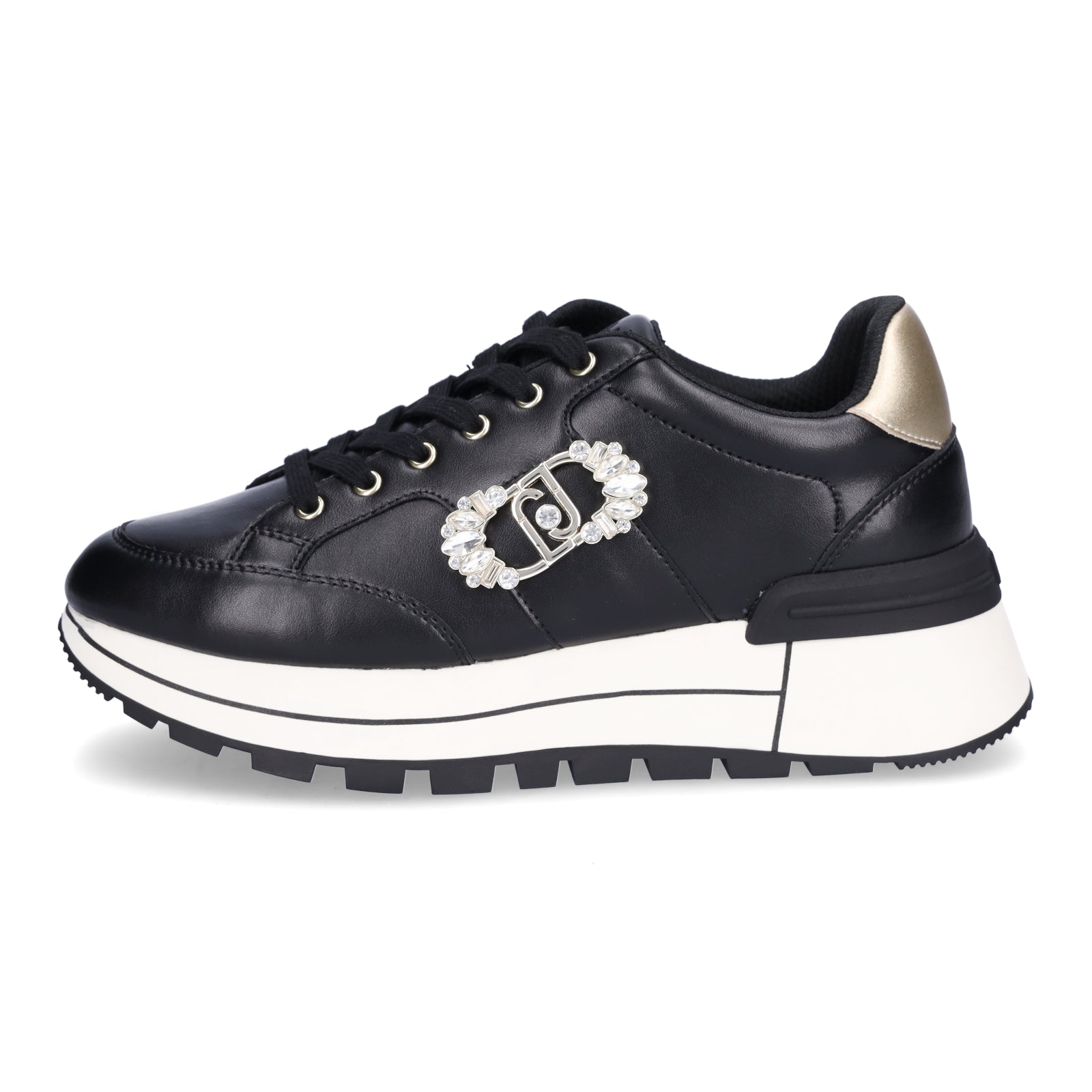 Liu Jo Damen Sneaker Amazing 41 schwarz metallic