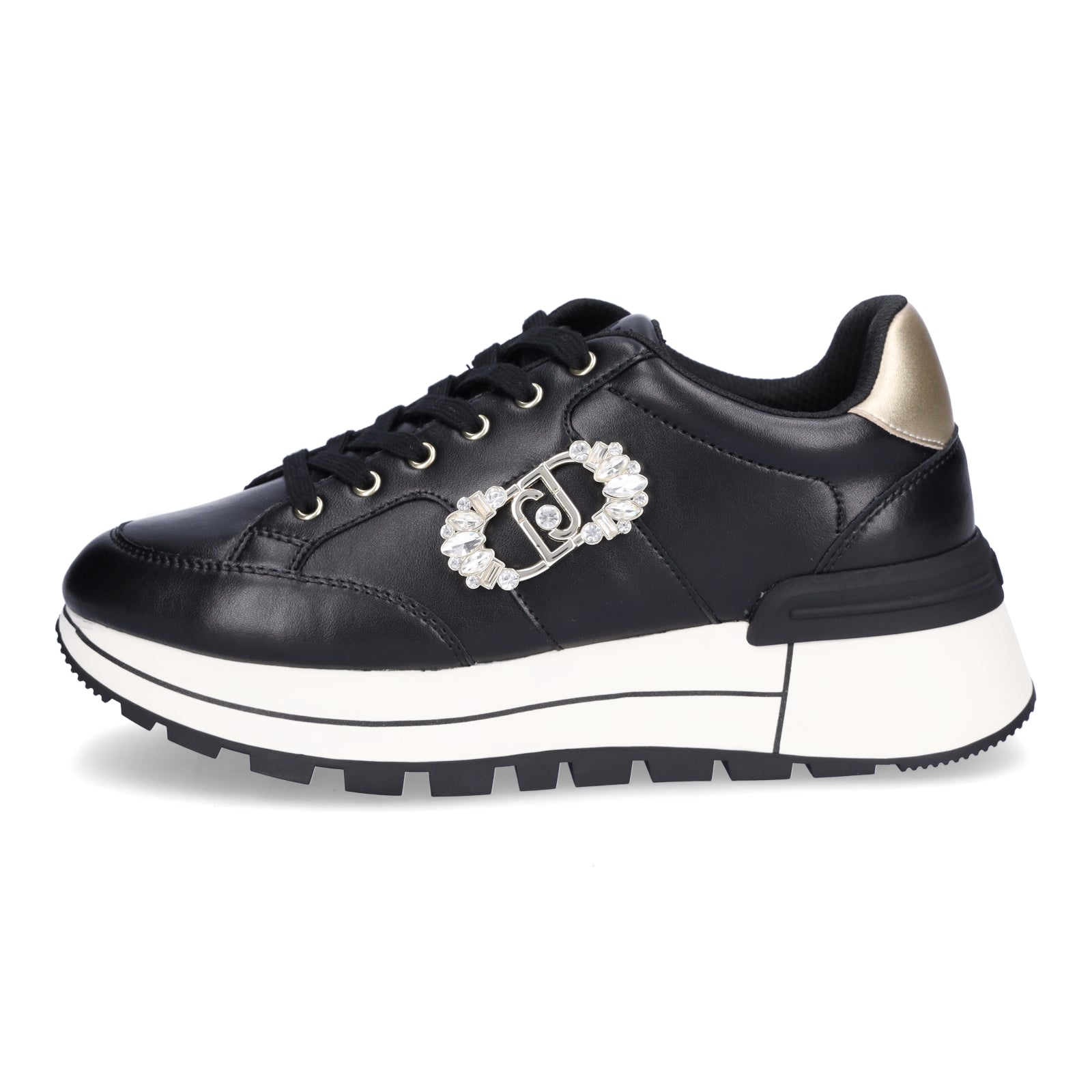Liu Jo Damen Sneaker Amazing 41 schwarz metallic