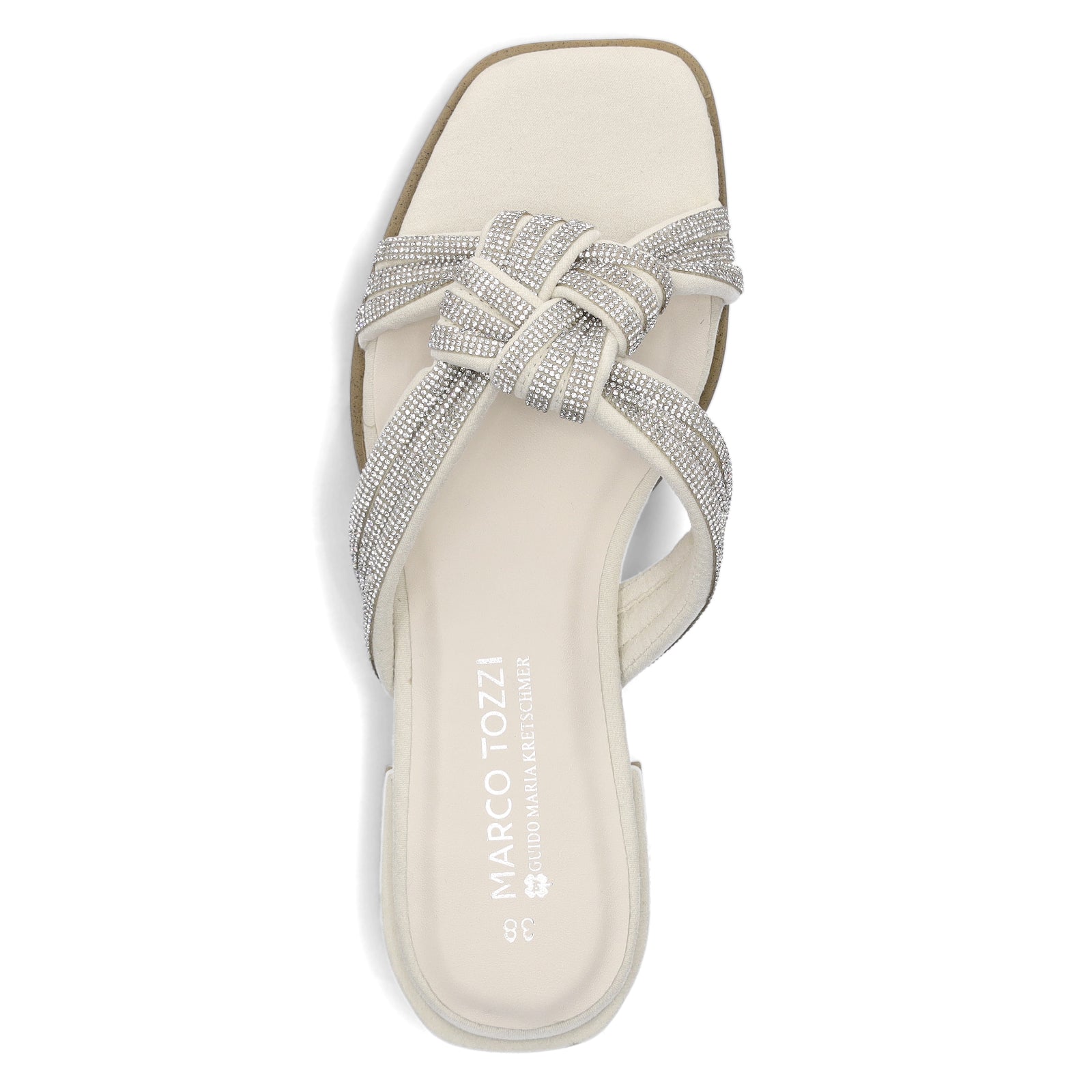 Marco Tozzi by GMK Damen Pantolette creme glitzer