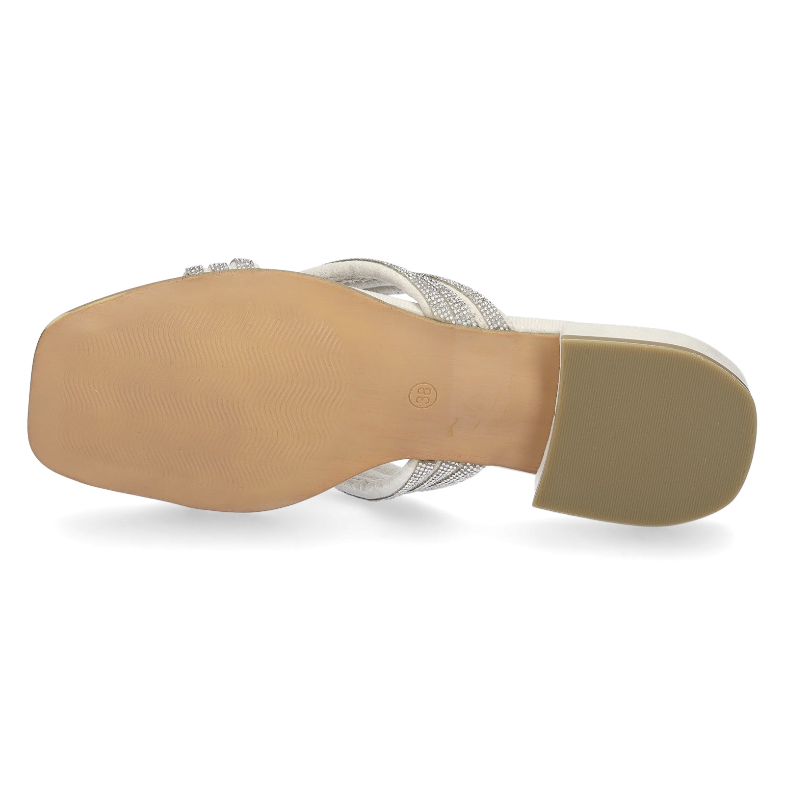 Marco Tozzi by GMK Damen Pantolette creme glitzer