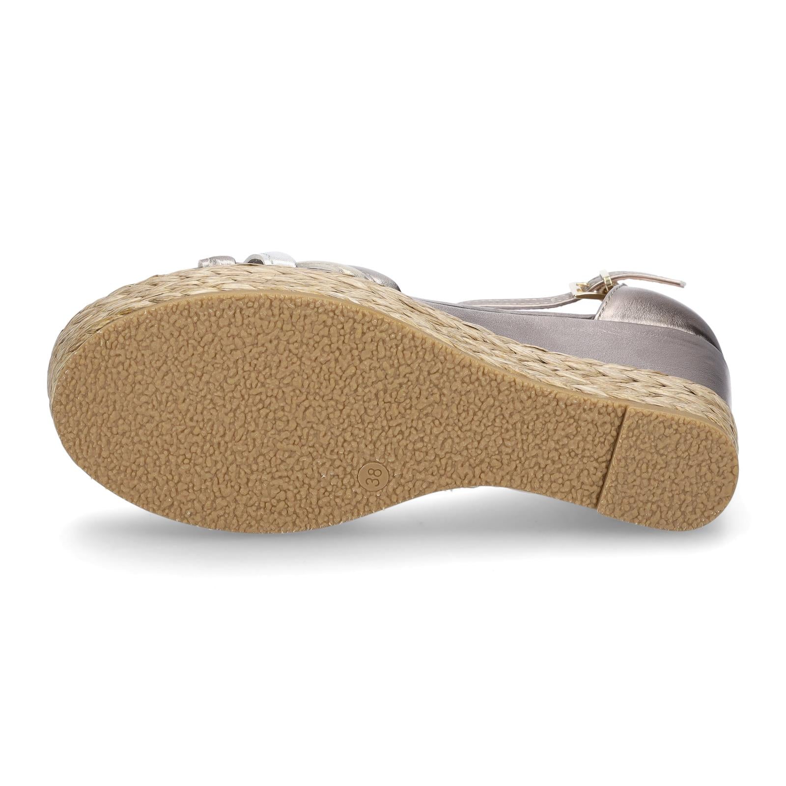 Marco Tozzi Damen Keil Sandalette rose metallic