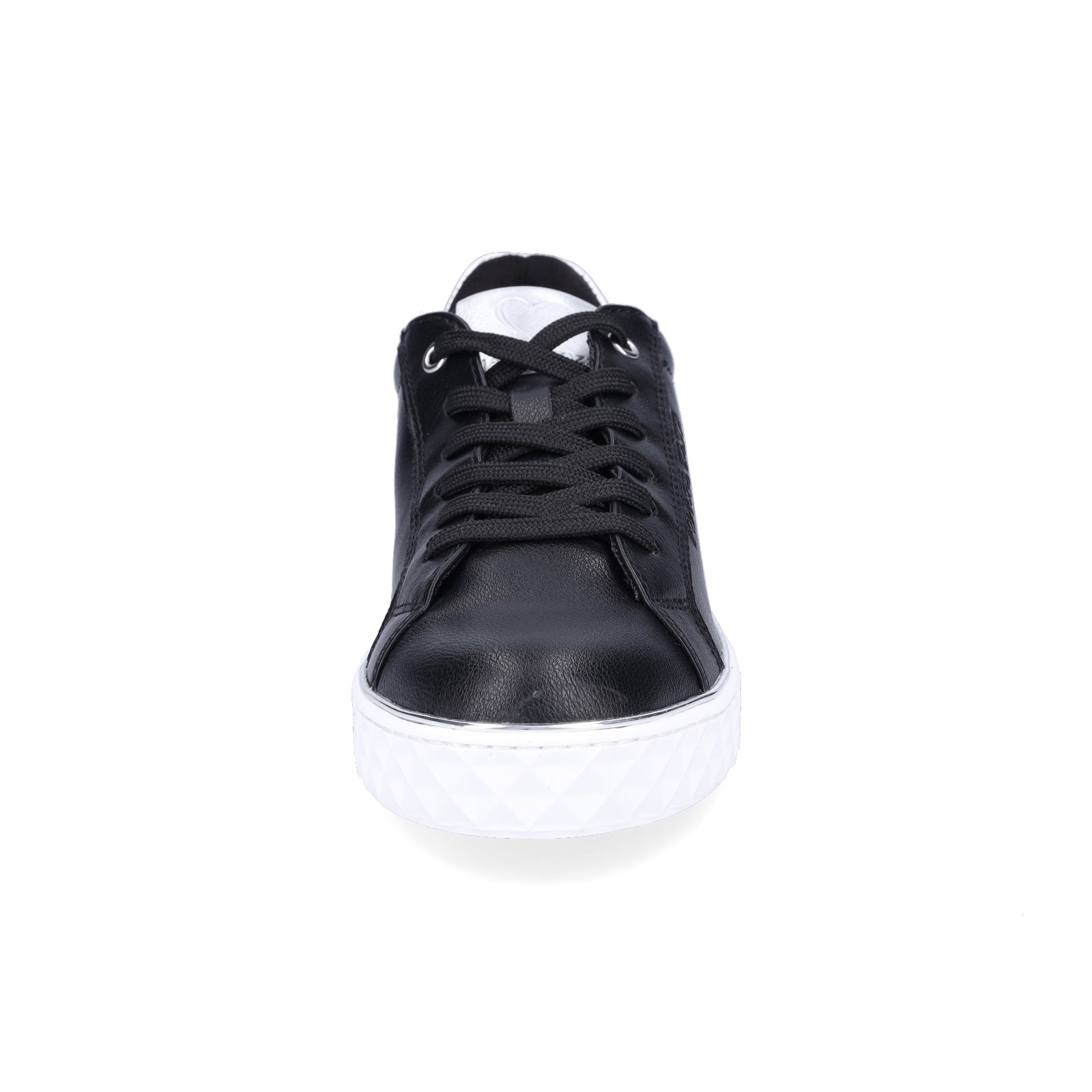 Marco Tozzi women's sneakers black silver