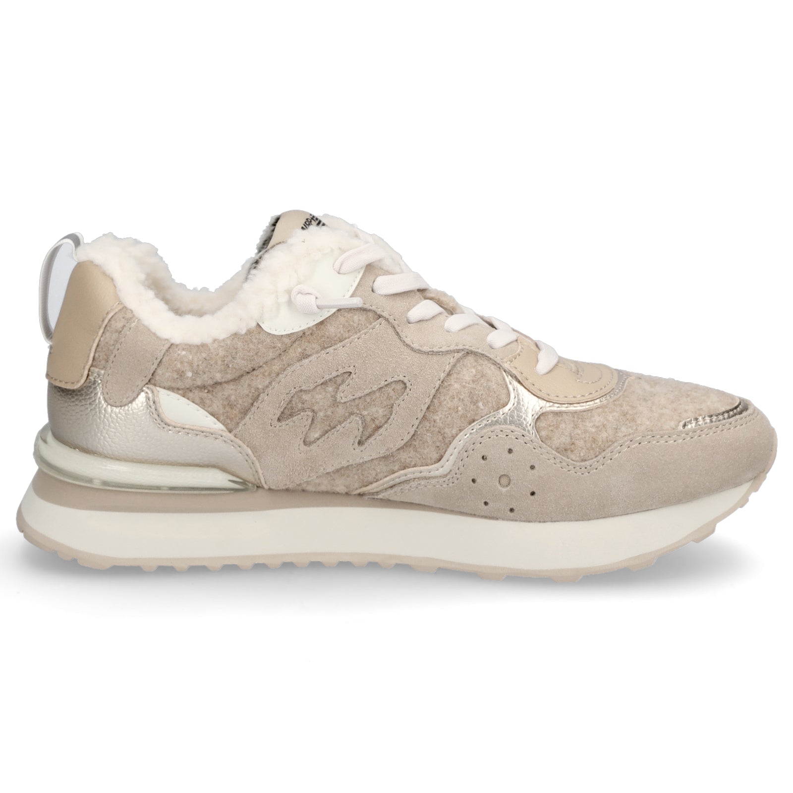Maripé Damen Sneaker Amsterdam beige gold