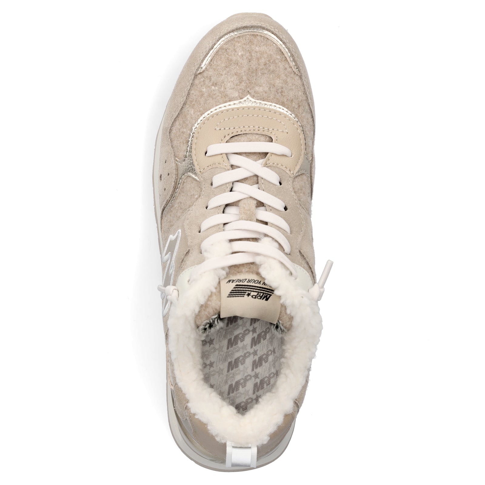 Maripé Damen Sneaker Amsterdam beige gold