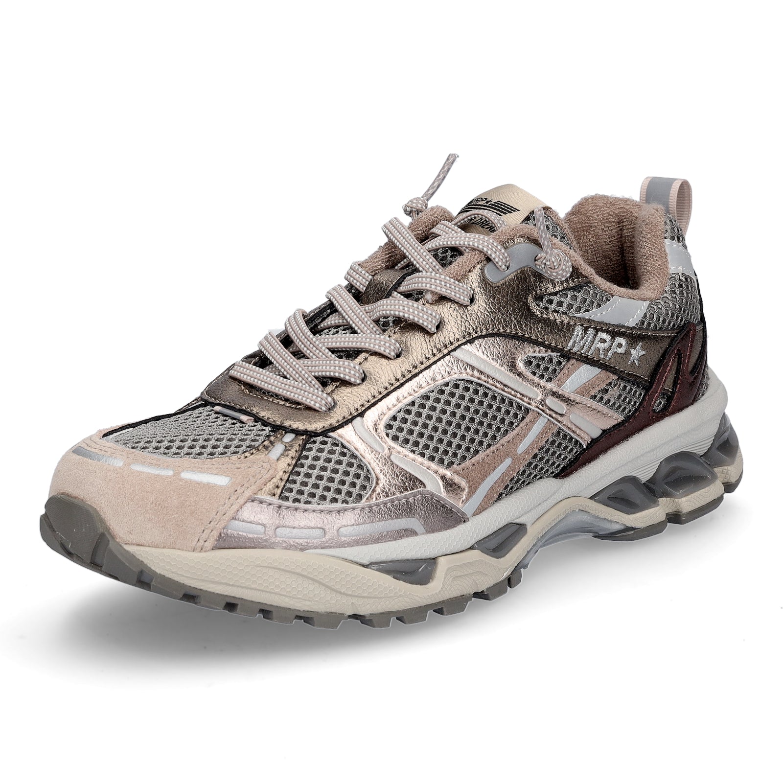 Maripé Damen Sneaker Amsterdam metallic combi