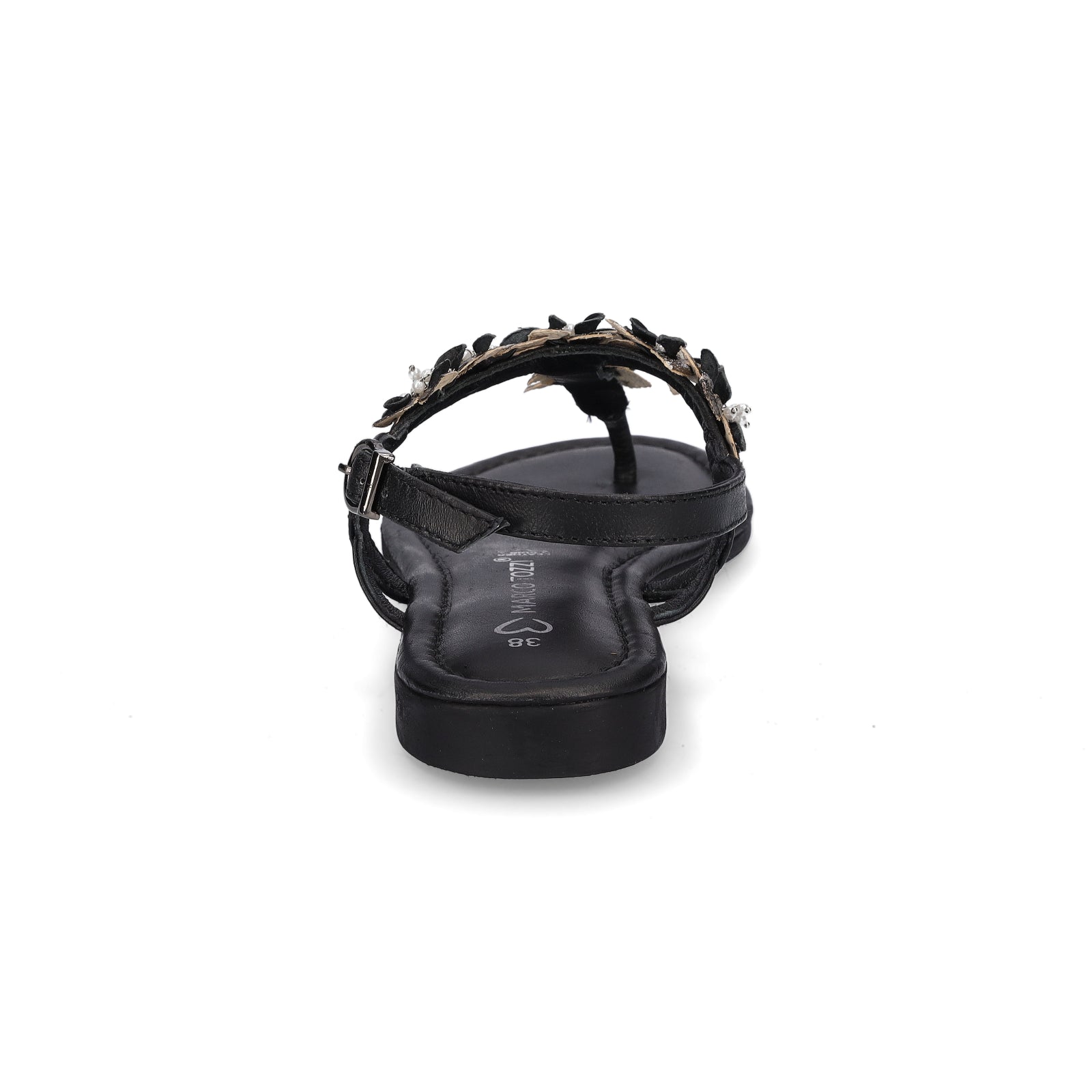Marco Tozzi women's toe separator sandals black
