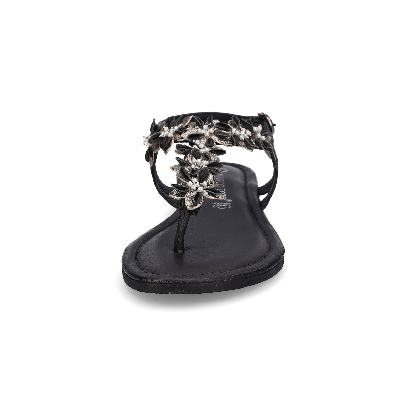 Marco Tozzi women's toe separator sandals black