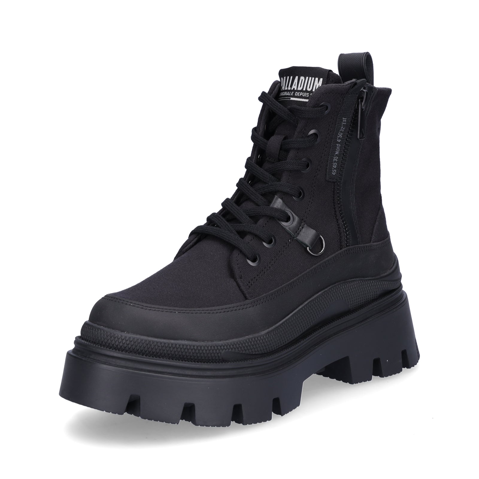 Palladium women's lace-up boot Pallasquad Zip Tx black
