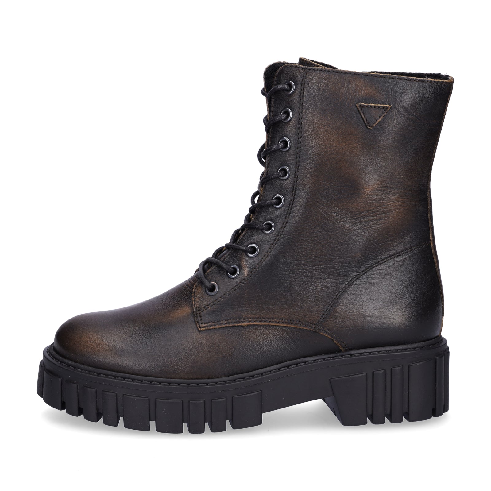 Palpa Damen Schnürstiefelette cognac