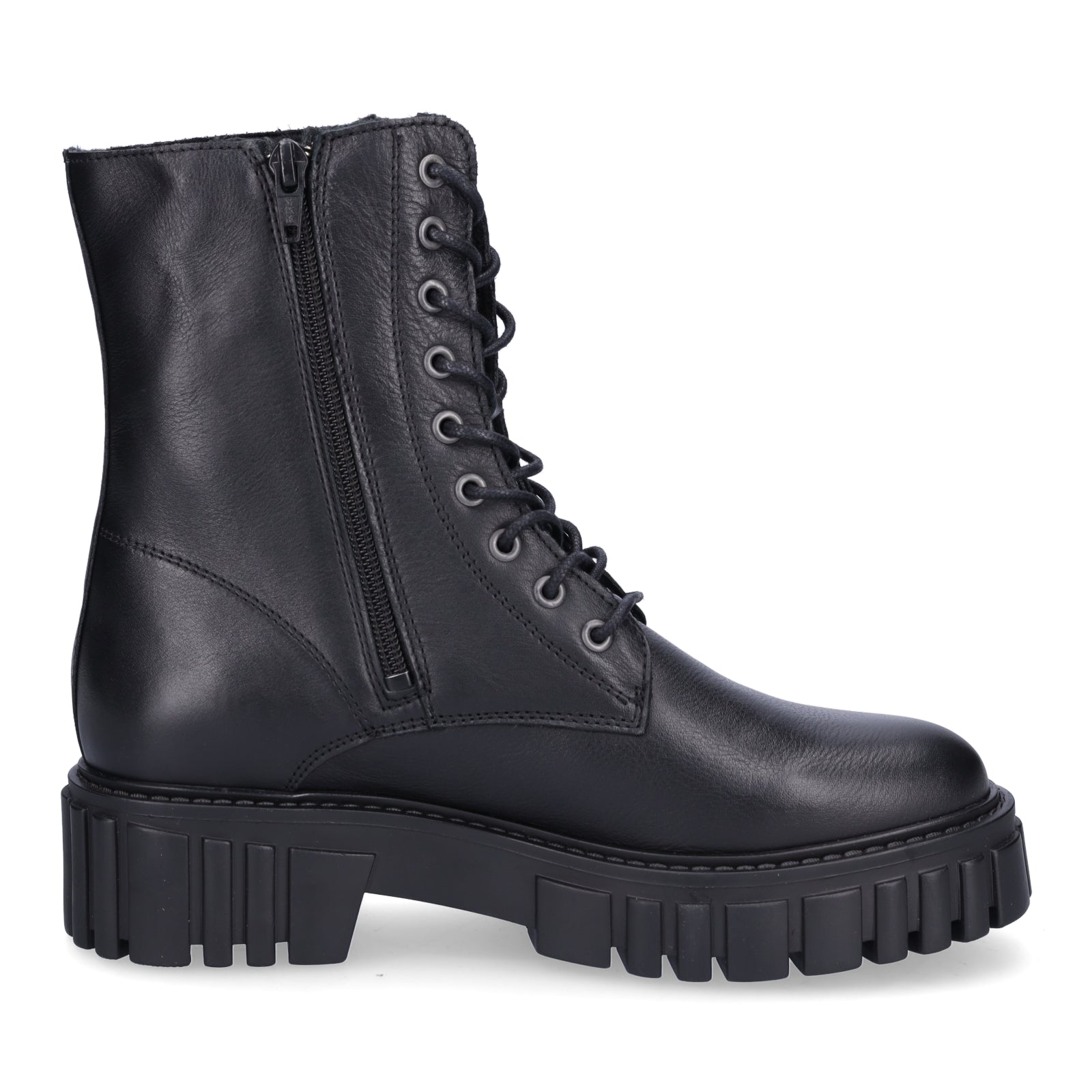 Palpa Damen Schnürstiefelette schwarz